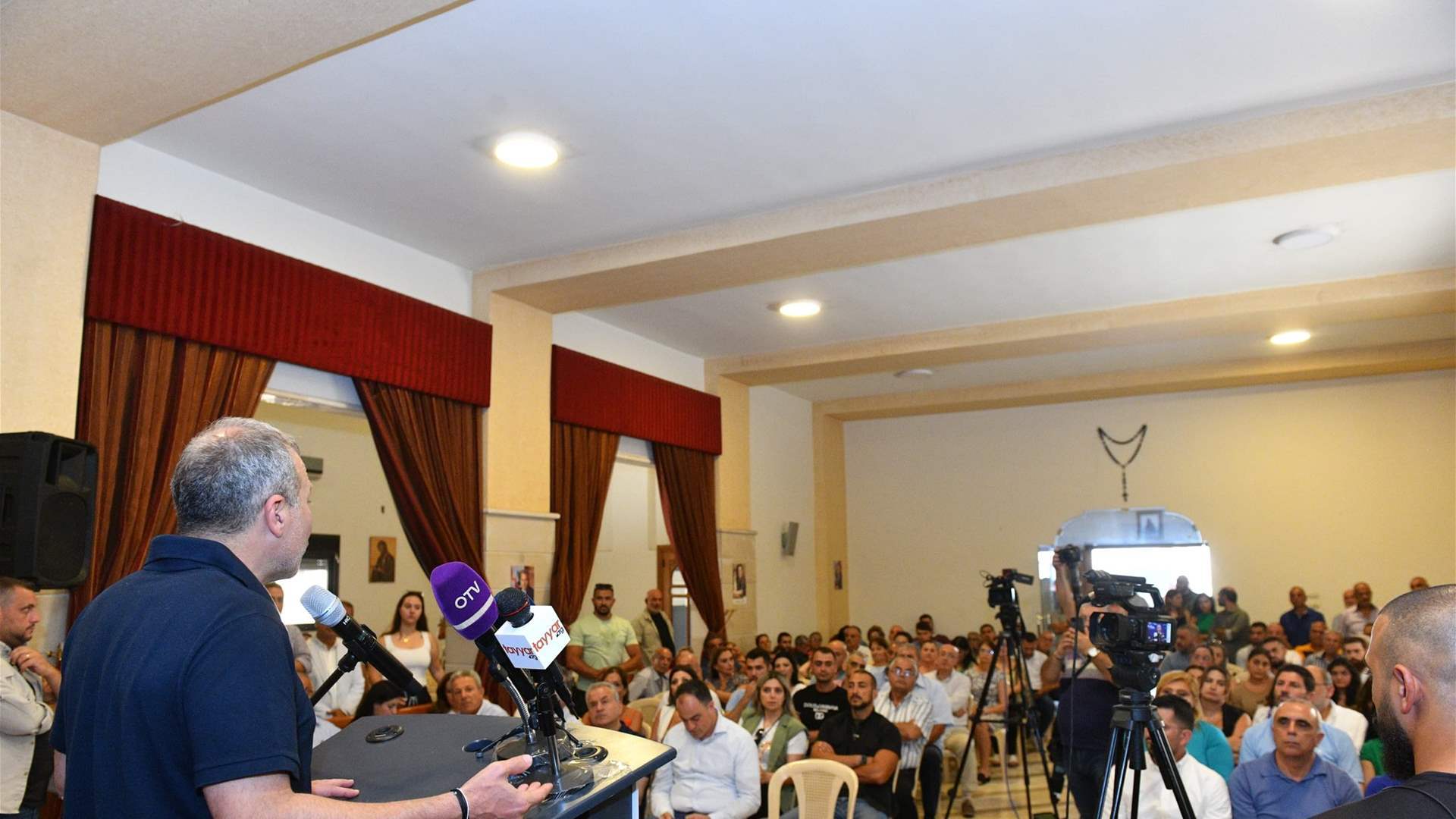 Bassil affirms rejection of any policy that leads to war: &quot;Lebanon is currently threatened because of Israel&quot;