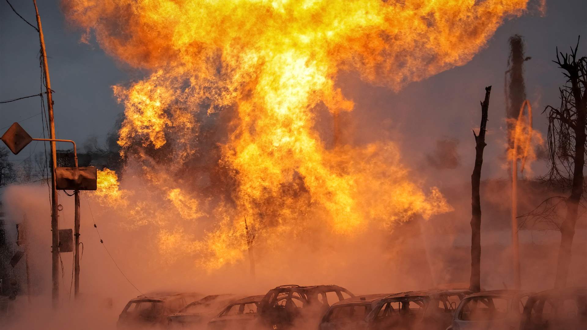 Russia: Energy facilities on fire after Ukraine&#39;s &#39;massive&#39; drone attacks