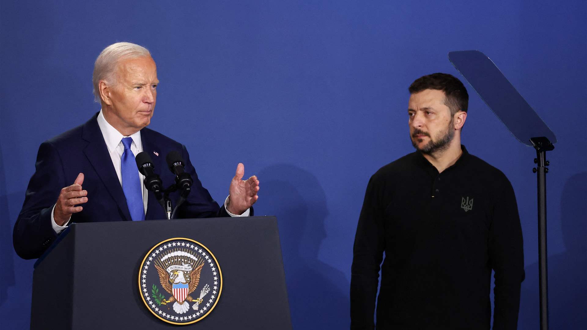 Biden mistakenly refers to Zelenskyy as Putin before correcting himself 