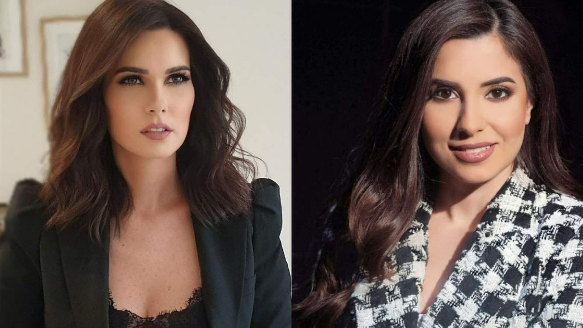 رنيم بو خزام ونيكول الحجل في غرفة الأخبار... وظهور الحمل عليهما بشكل واضح (صورة)