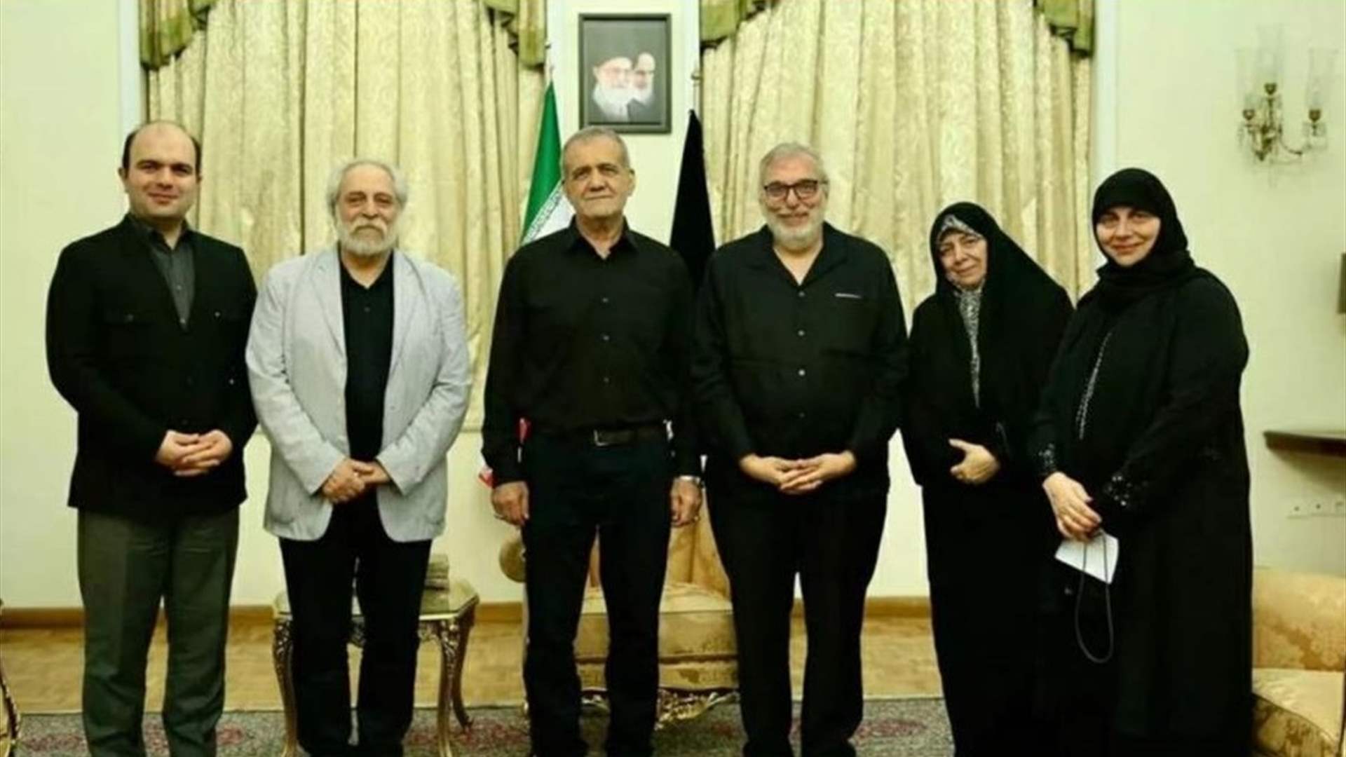 بزشكيان التقى عائلة الامام الصدر وأبدى استعداده للمساعدة في سبيل القضية 