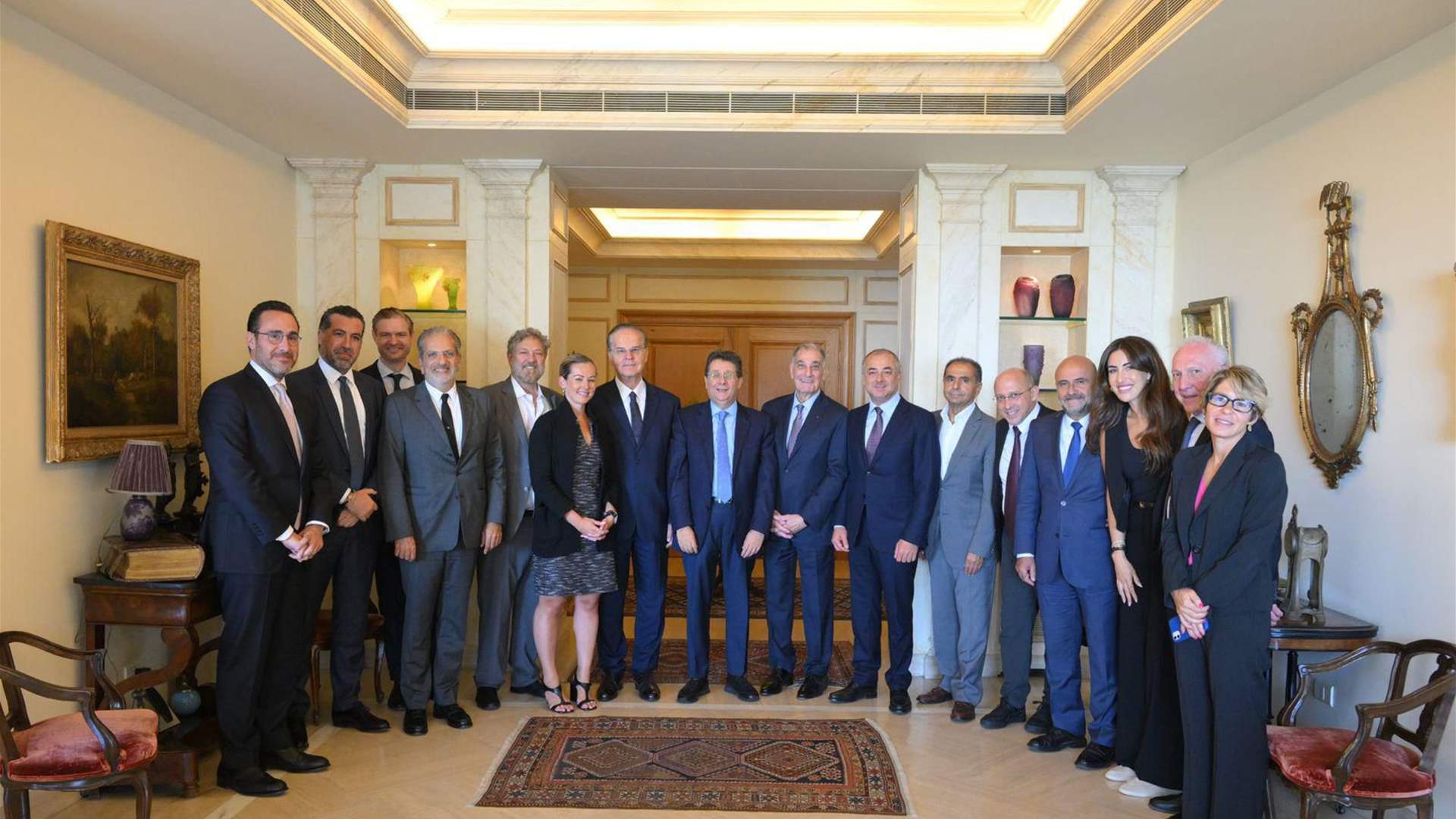 كنعان يستضيف "أميريكان تاسك فورس" ونواباً وممثلين عن القطاع الخاص: بوضع الوطن أولاً والحزب ثانياً نحدث الخرق السياسي