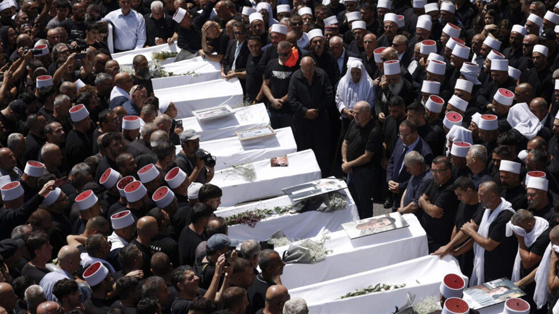 مجلس عزاء رسميّ في جنوب سوريا لضحايا بلدة مجدل شمس