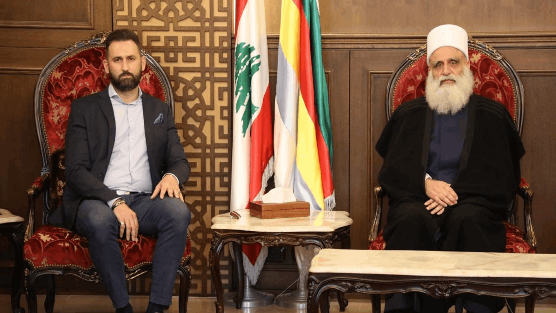 شيخ العقل التقى النائب تيمور جنبلاط