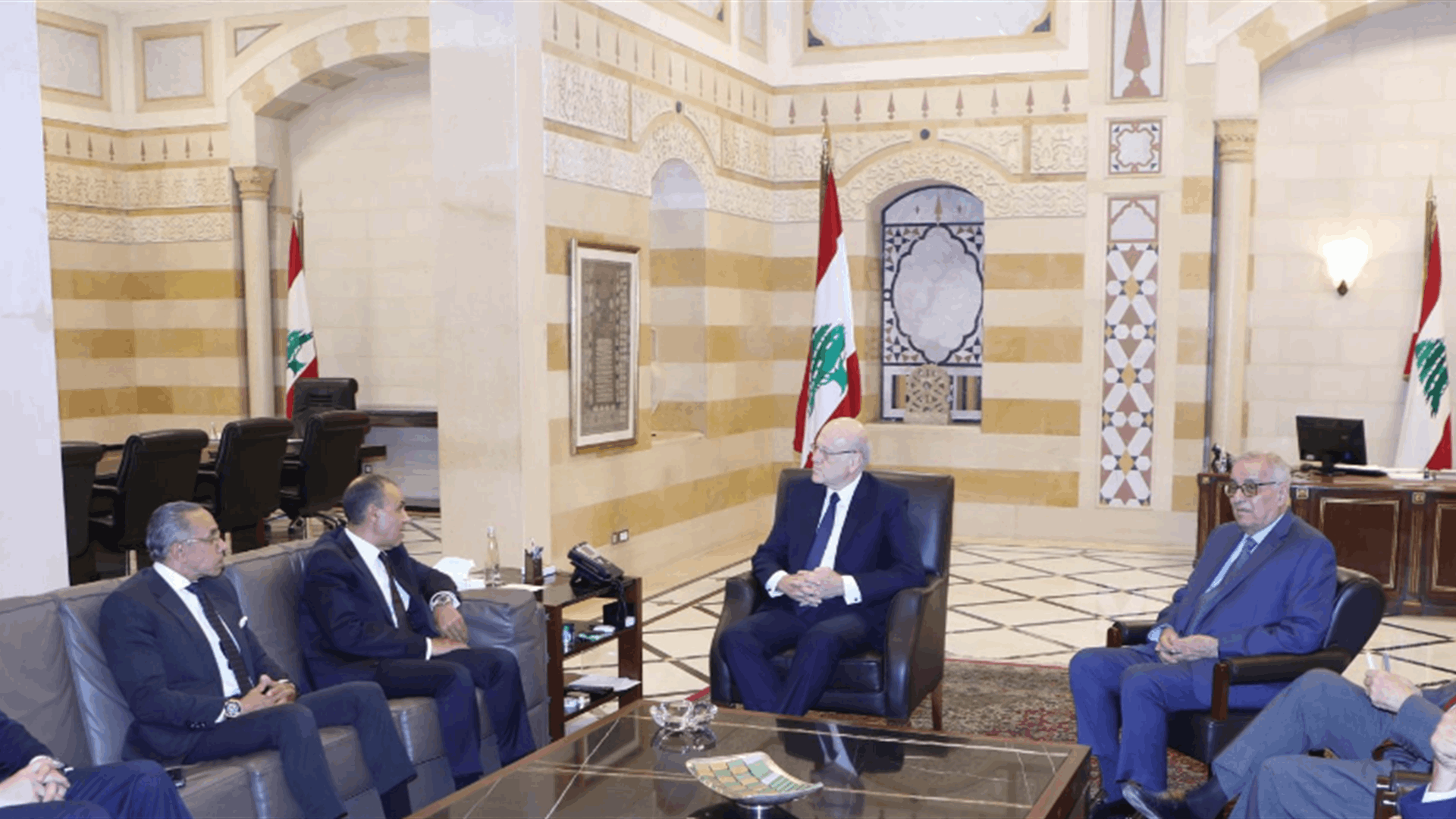 Lebanon&#39;s PM Mikati receives Egyptian FM: Reaffirms commitment to UN Resolution 1701, urges pressure on Israel to end aggression