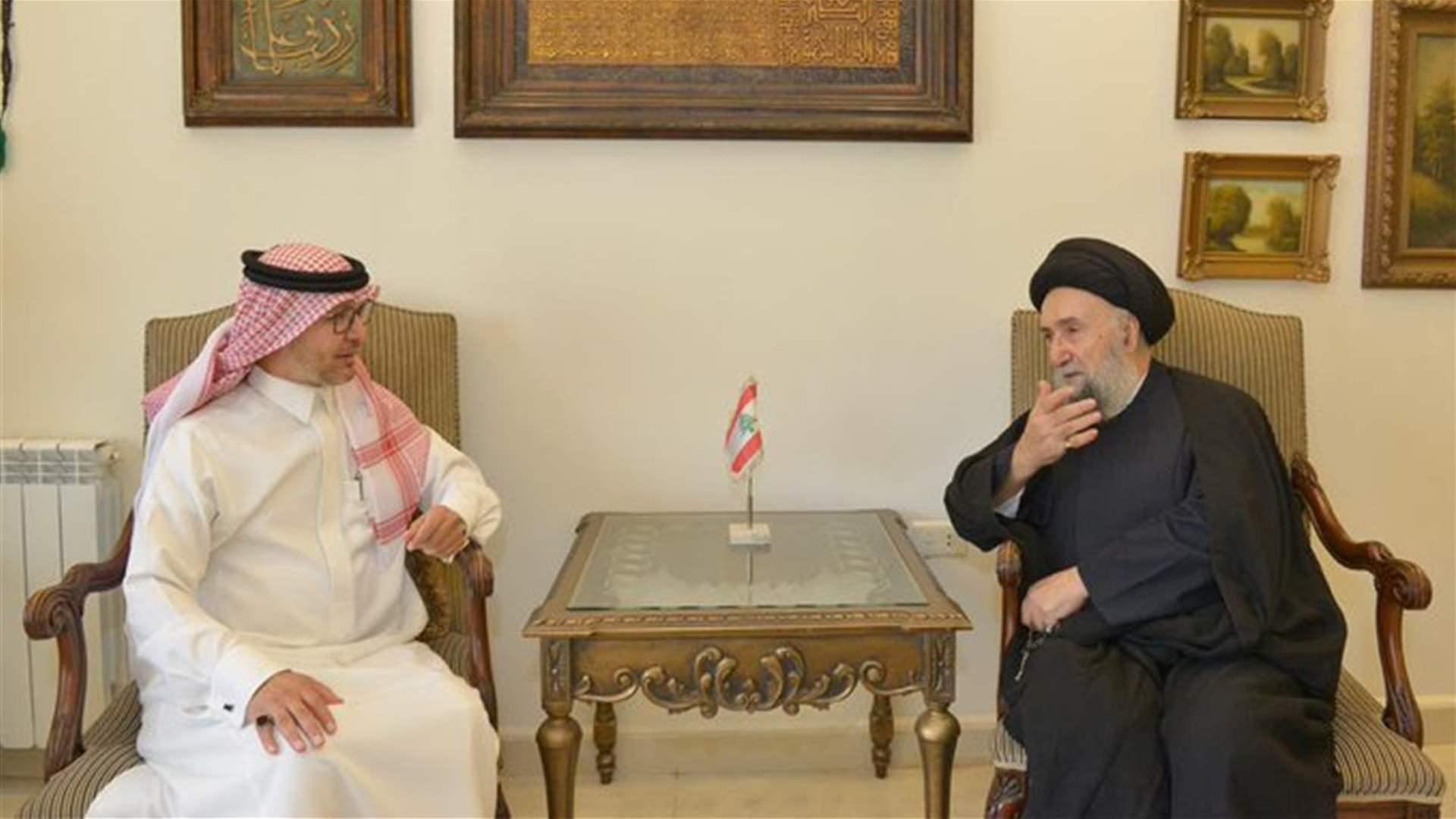 السفير السعودي يزورالعلامة علي الأمين