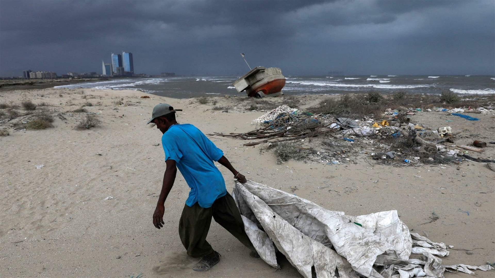 Schools in Karachi, Pakistan closed as rare August cyclone builds up