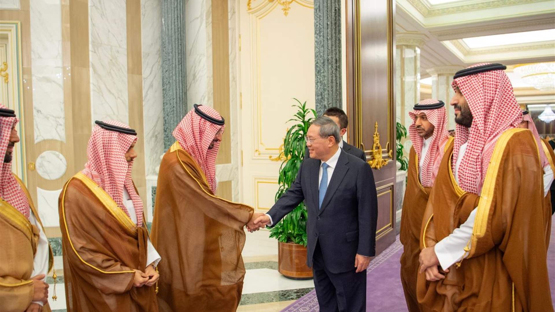 ولي العهد السعودي ورئيس مجلس الدولة الصيني يبحثان في الرياض "التعاون المشترك"