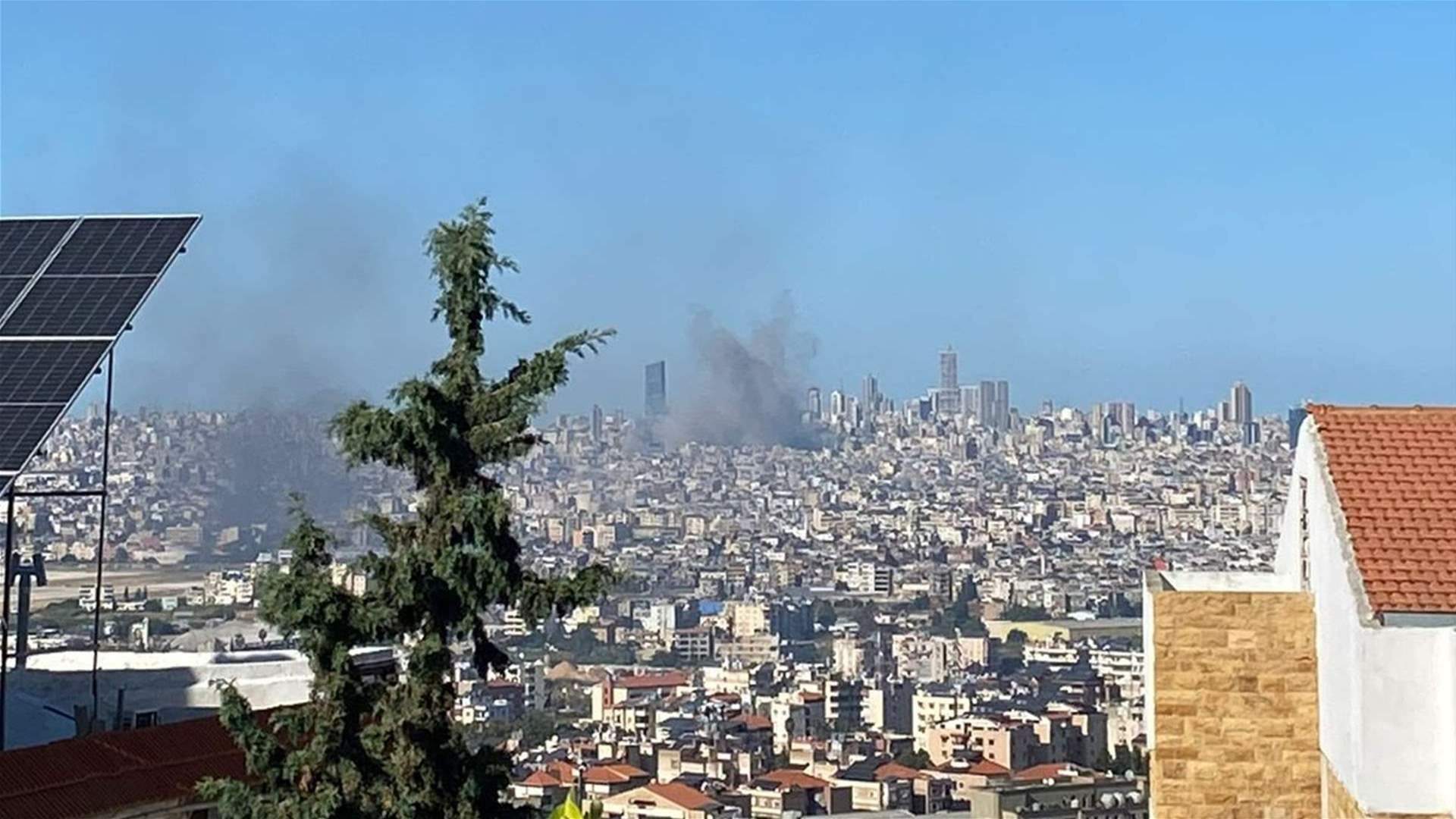 Ghobeiry in Beirut's southern suburbs hit by Israeli airstrikes