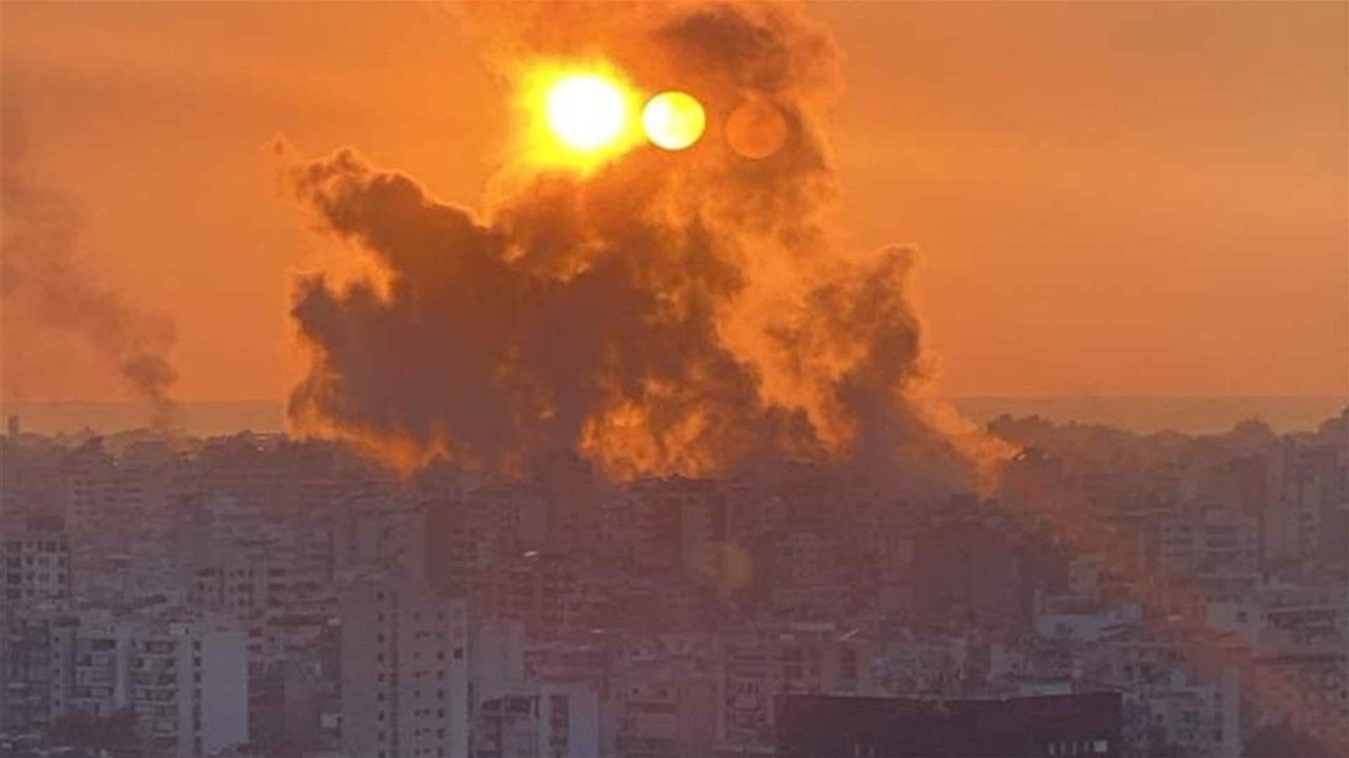 Ghobeiry in Beirut's southern suburbs hit by Israeli airstrikes following evacuation order