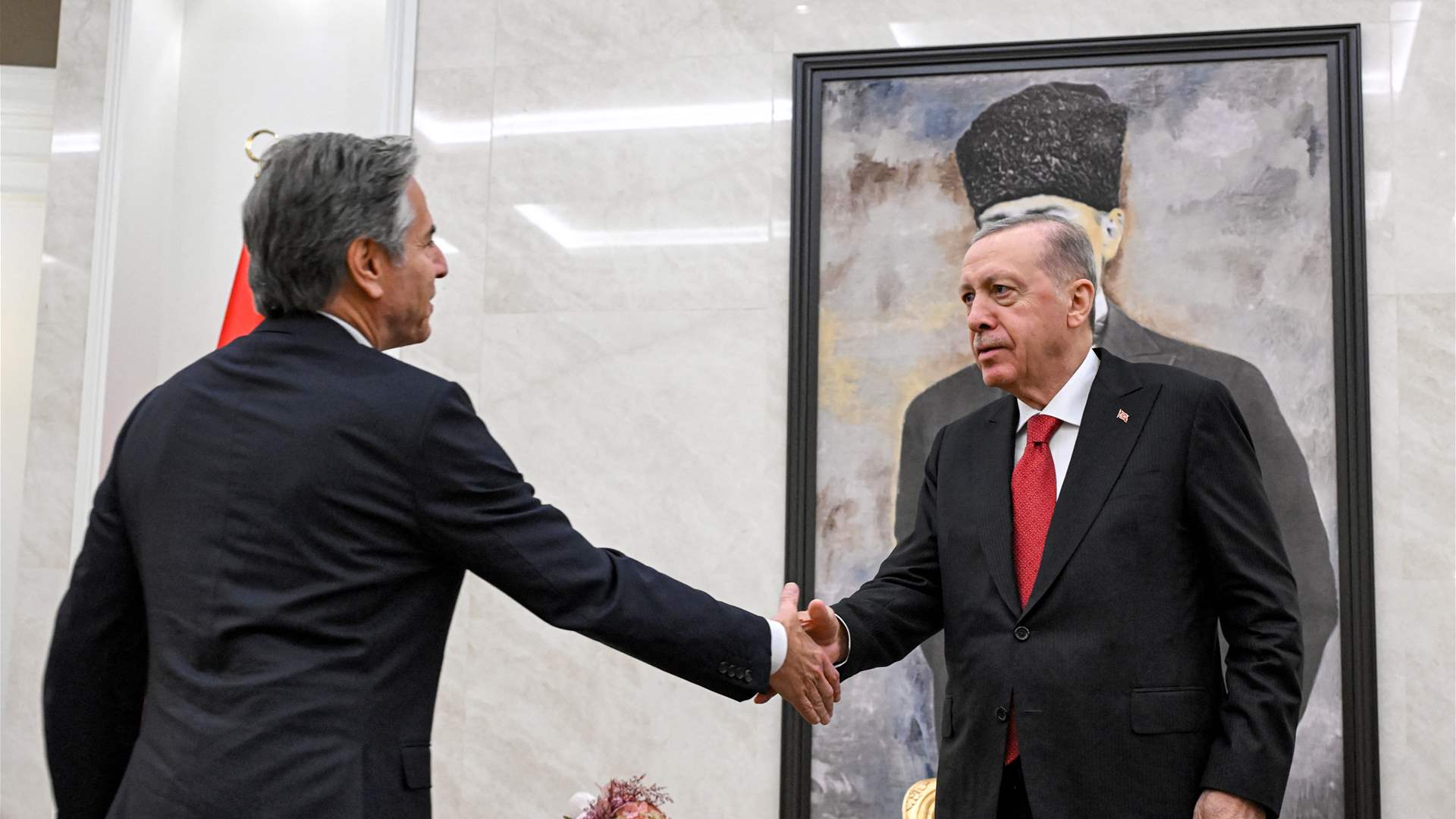 بلينكن يجتمع مع إردوغان