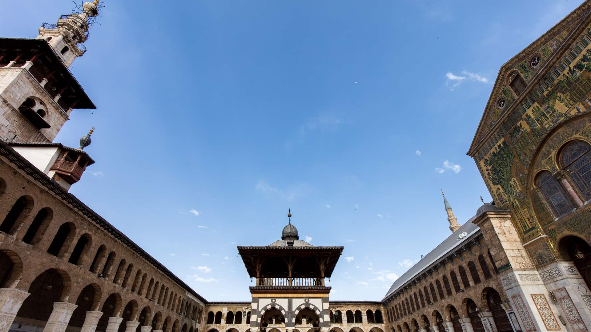 Thousands gather at Damascus' Umayyad Mosque ahead of Friday prayers: AFP