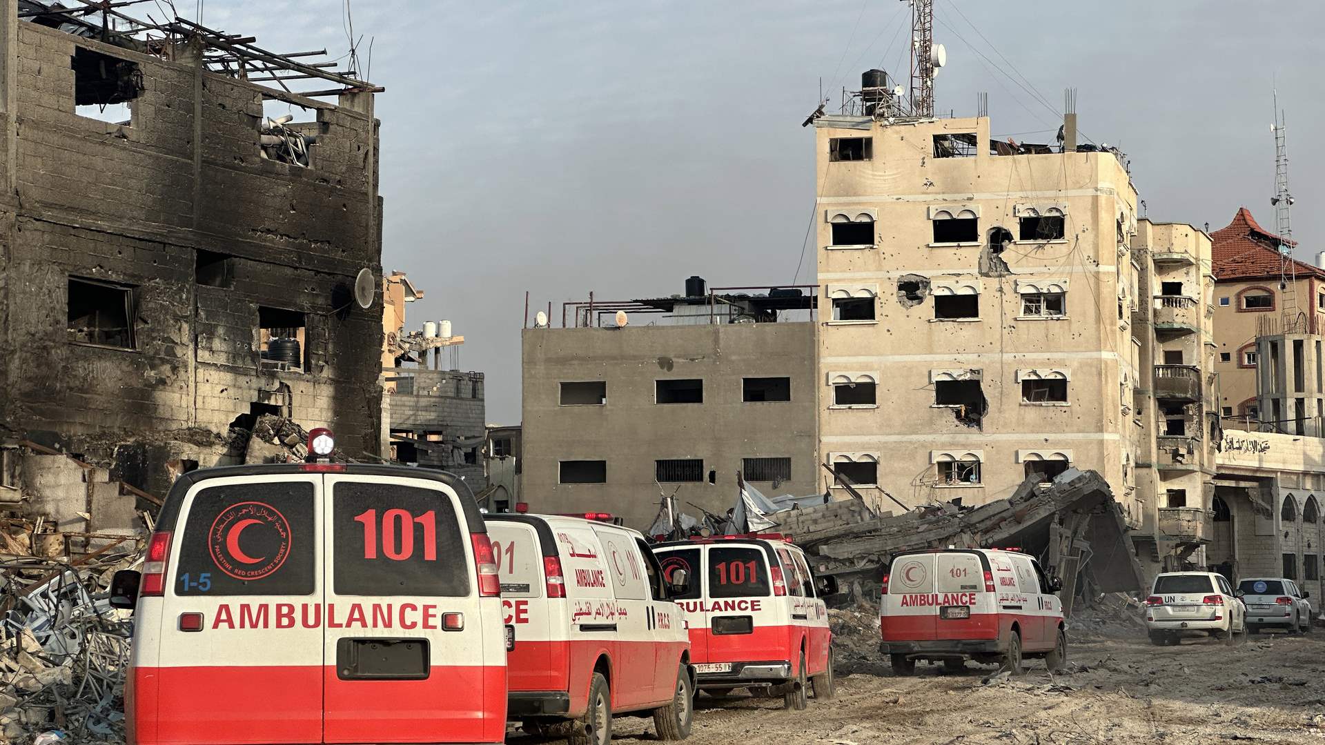 Israeli army says fire opened on ambulances in Gaza