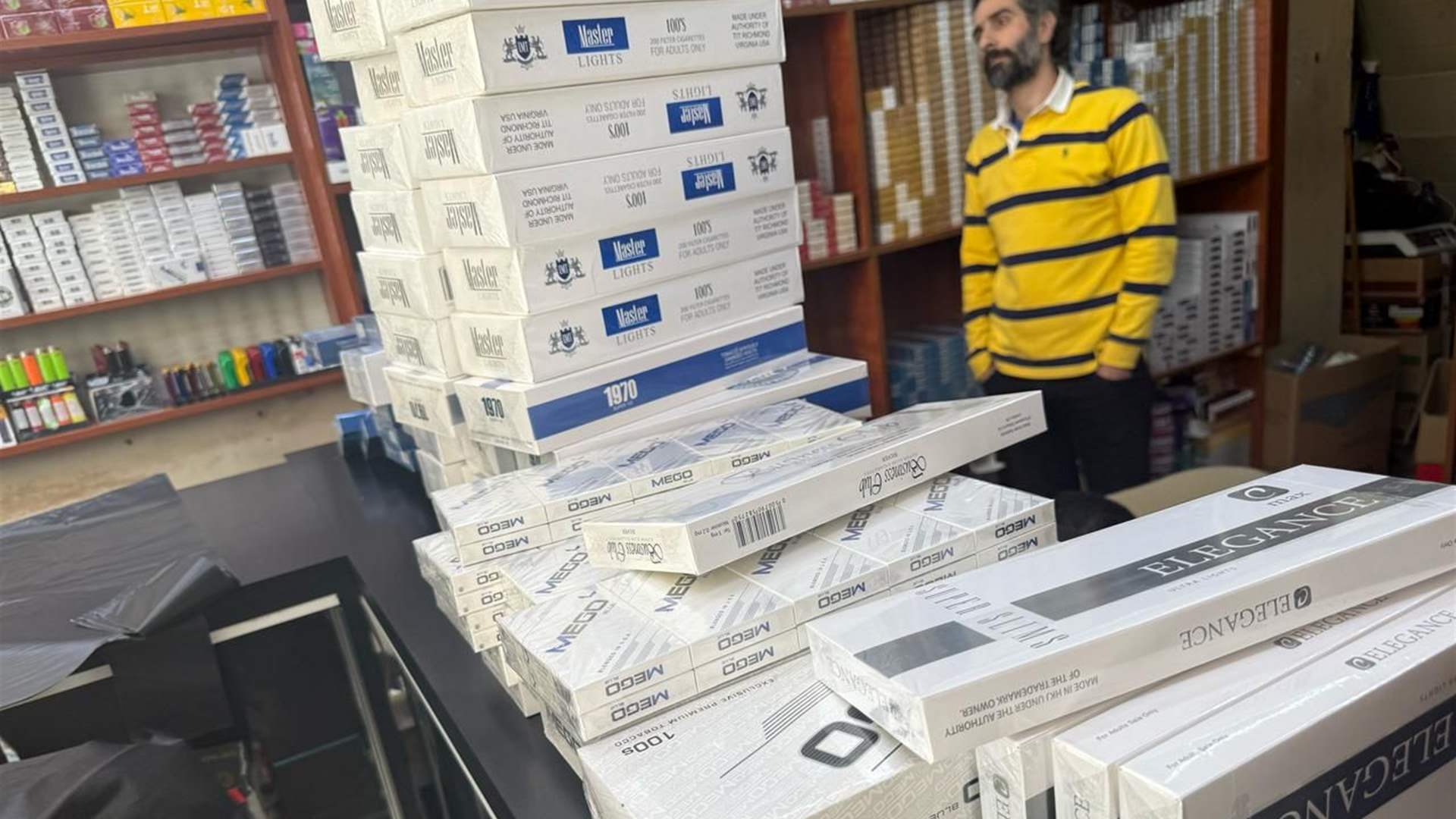 &quot;الريجي&quot; صادرت مصنوعات تبغية مهربة ومزورة في مناطق عدة