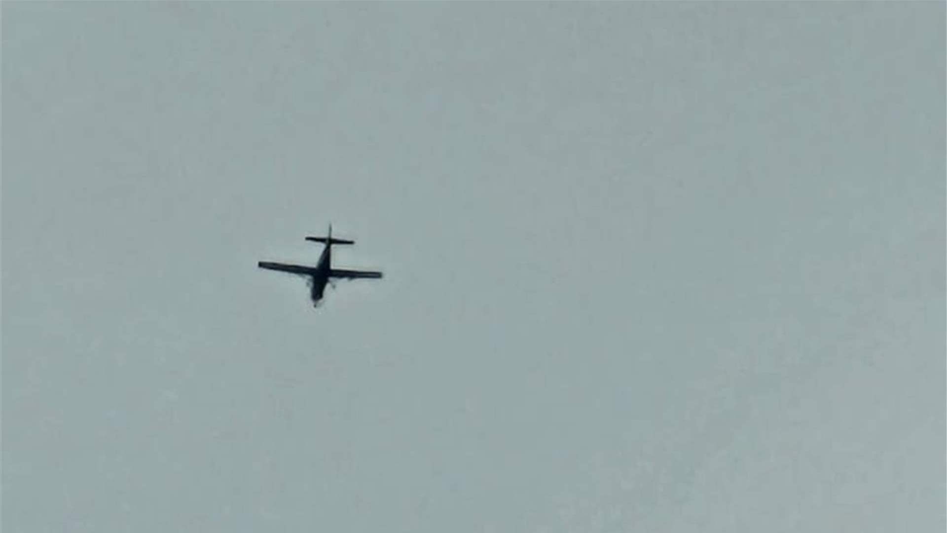 Lebanese Air Force Cessna aircraft spotted over southern towns (Video)