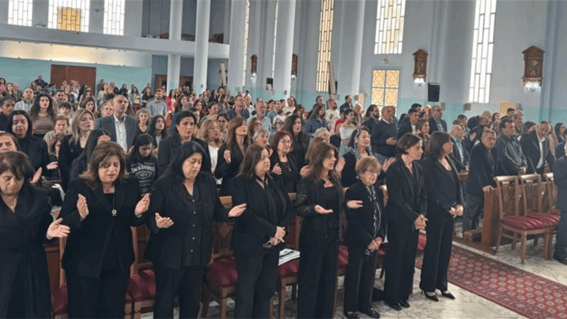 قداس في زغرتا لراحة نفس المرحومين زياد سعادة وزوجته الزميلة هدى شديد