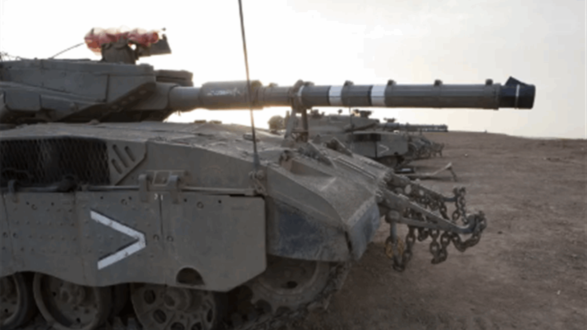 Israeli bulldozer raises earth berms on Barakat al-Naqar axis west of Chebaa, South Lebanon