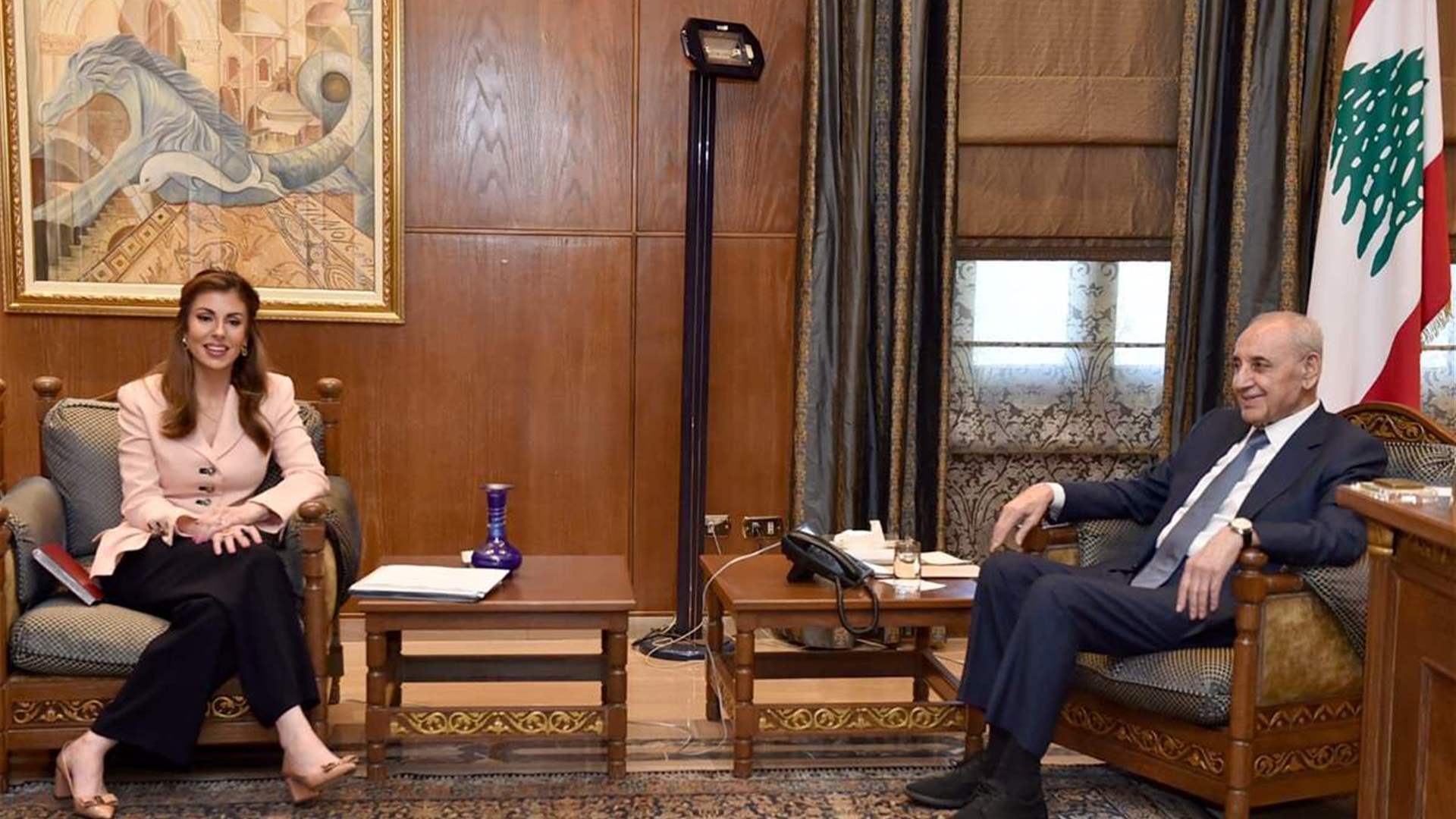 بري عبّر عن ارتياحه لمناقشاته مع أورتاغوس (النهار)