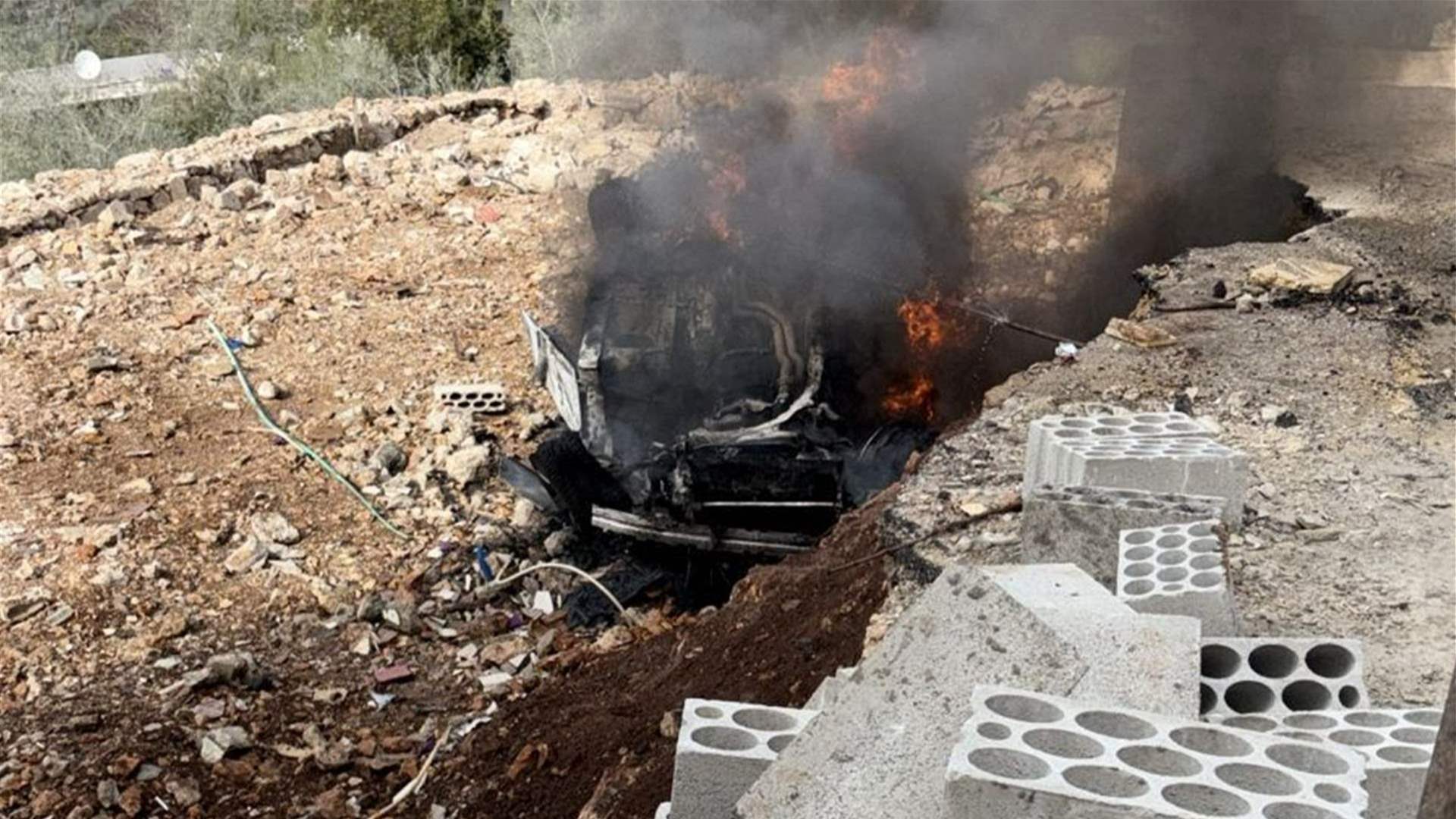 Israeli drone strike on vehicle in Beit Lif injures civilian, Lebanon&#39;s Health Ministry reports
