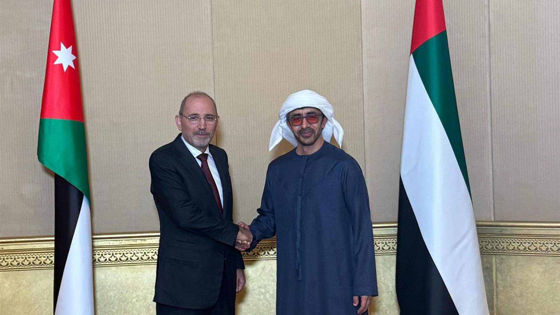 مباحثات إماراتية أردنية في سبل تعزيز العلاقات بين البلدين