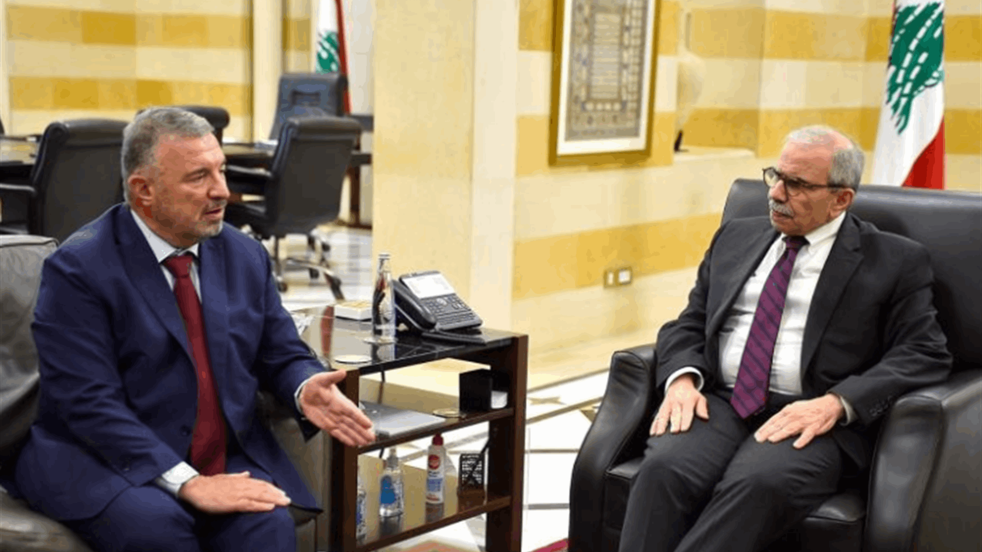 سلام بحث مع كاريه في إجتماعات الربيع في واشنطن والتحضيرات لمشروع إعادة الإعمار