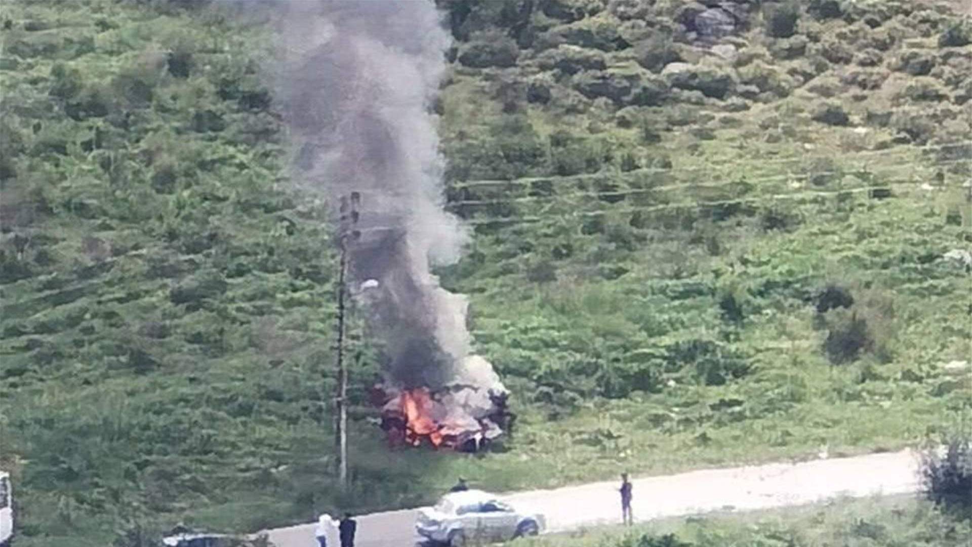 Drone strike kills one, injures another on Wadi al-Hujeir road