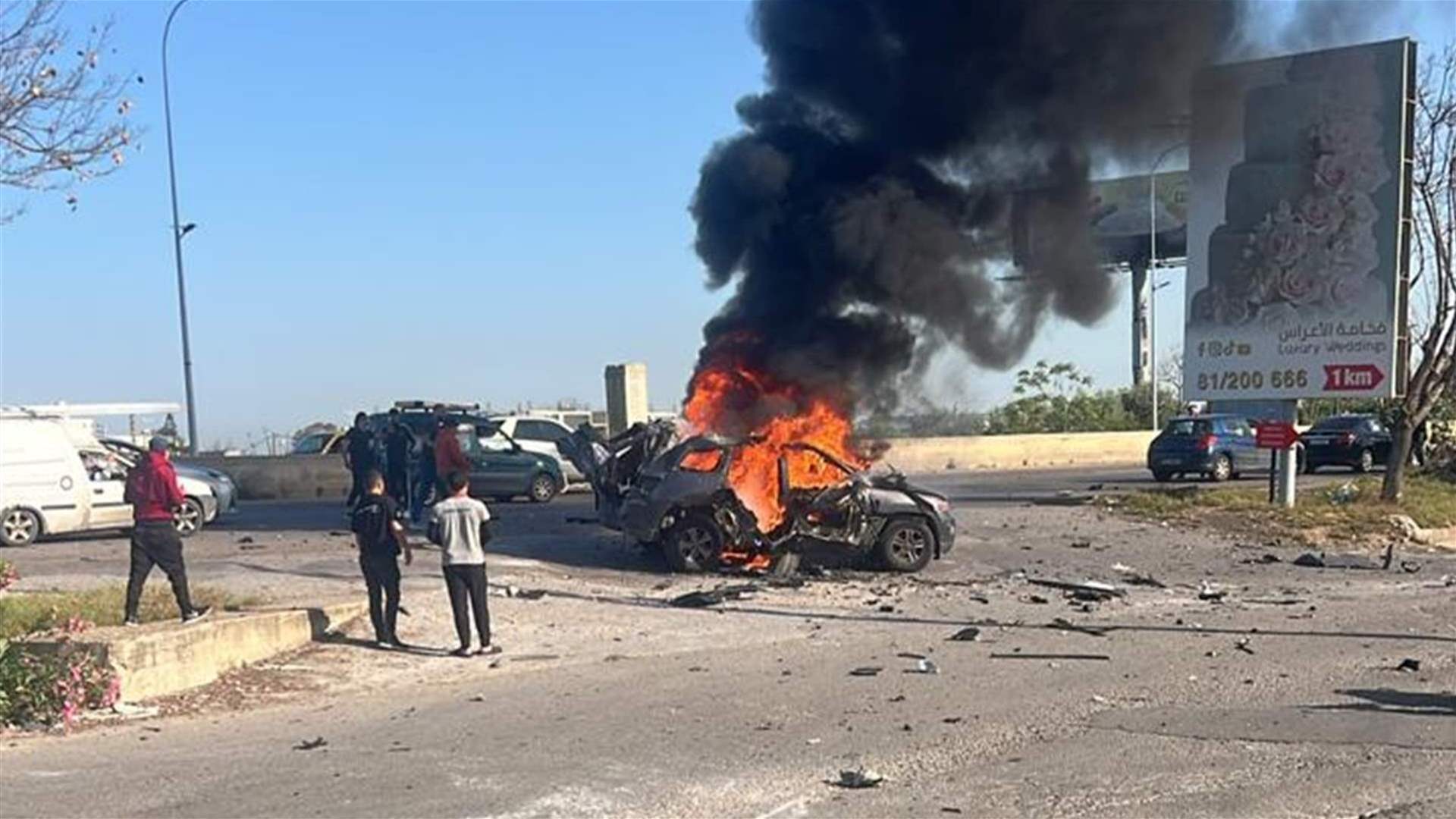 استهداف سيارة عند مفرق مغدوشة - الغازية