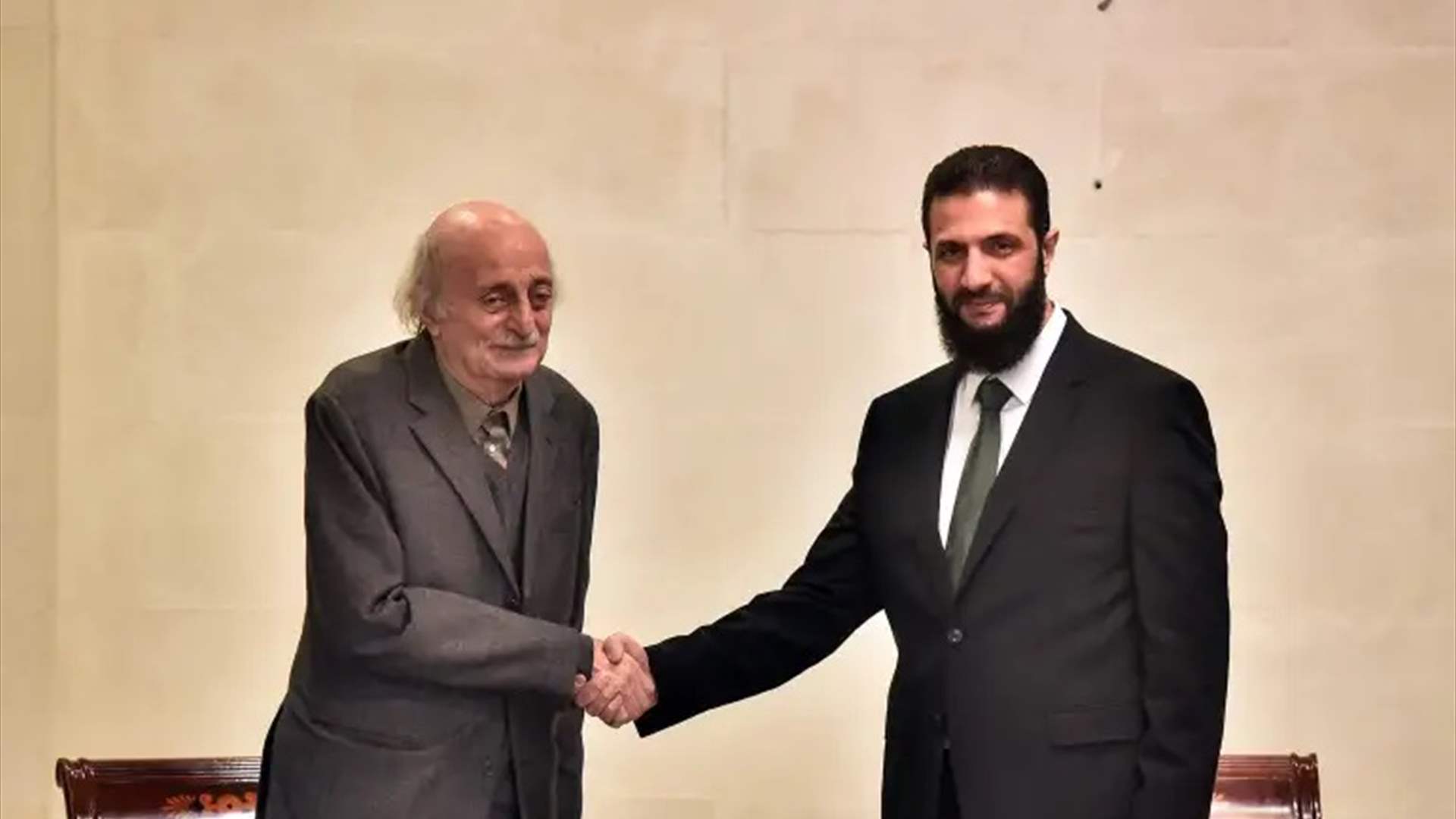 Jumblatt holds meeting with Syrian President Ahmed al-Sharaa