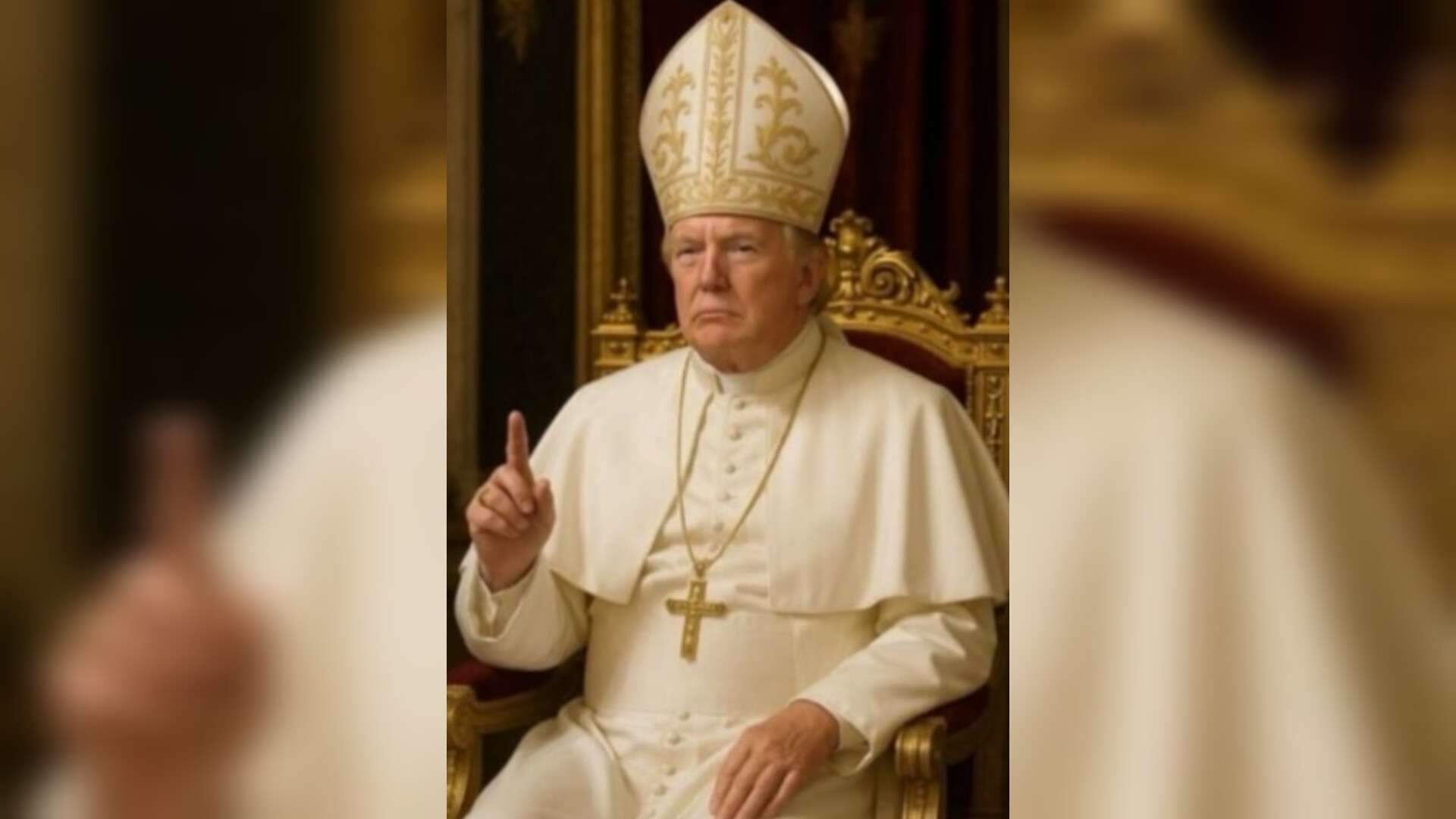 Trump posts AI-generated photo of himself as pope