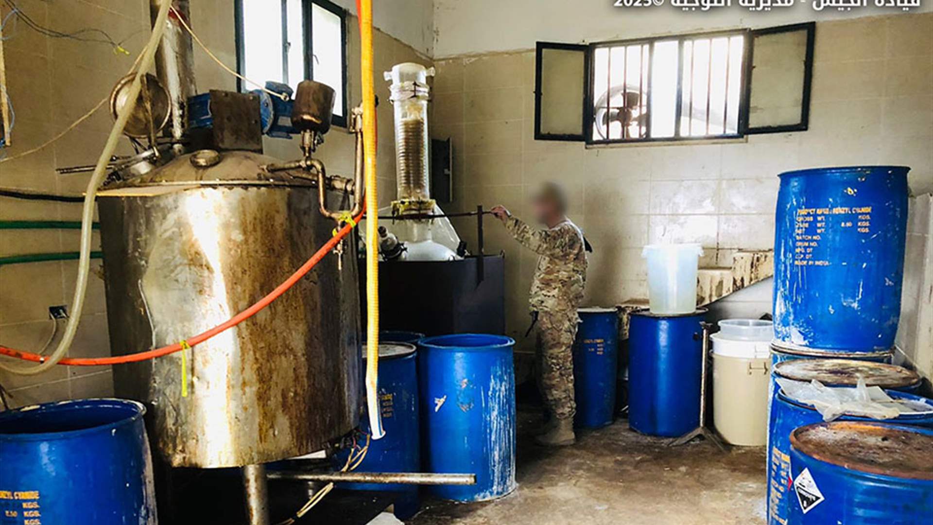 Lebanese army raids captagon production facility on Lebanon-Syria border