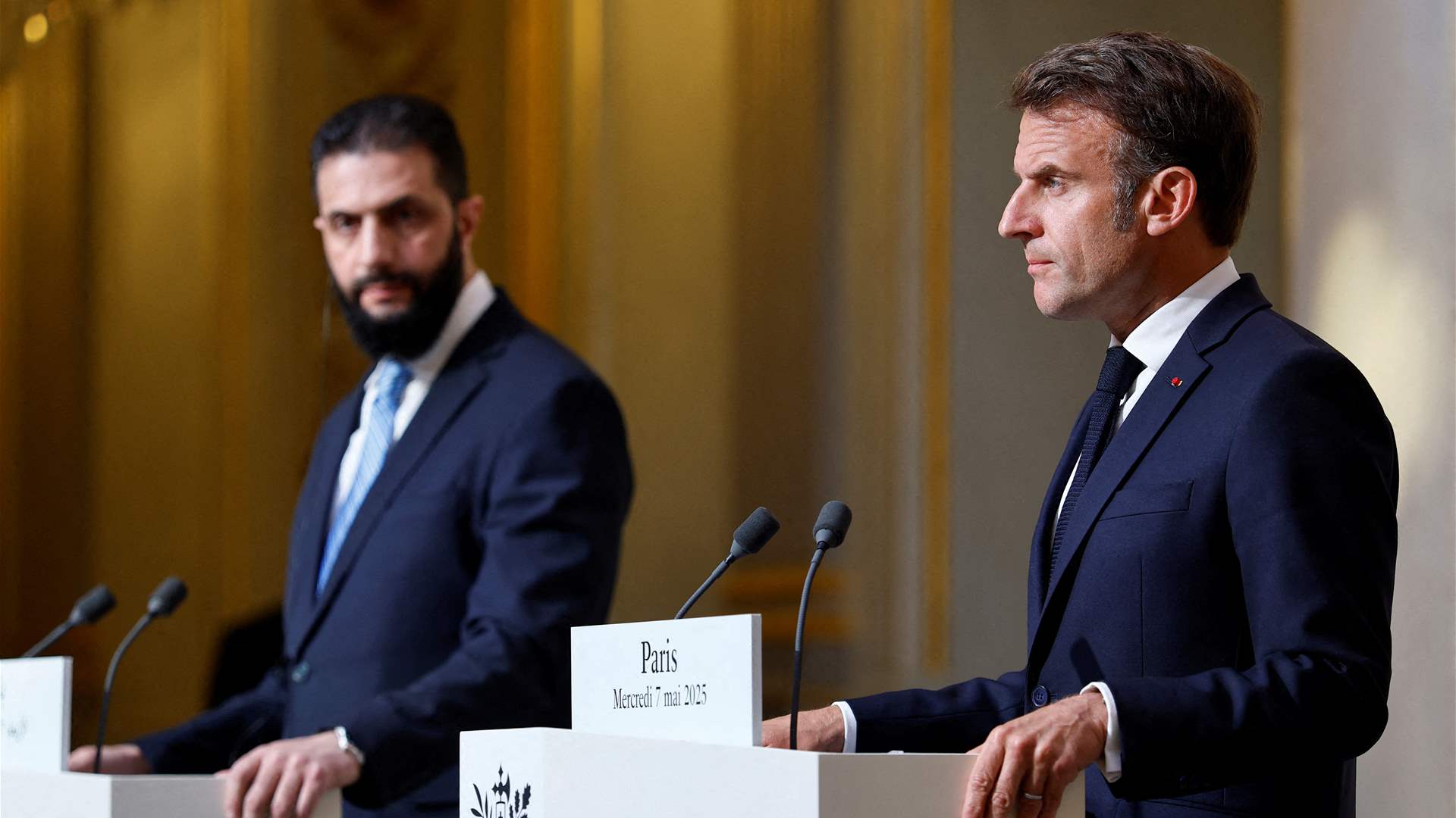 Macron says Israeli strikes on Syria will not guarantee security