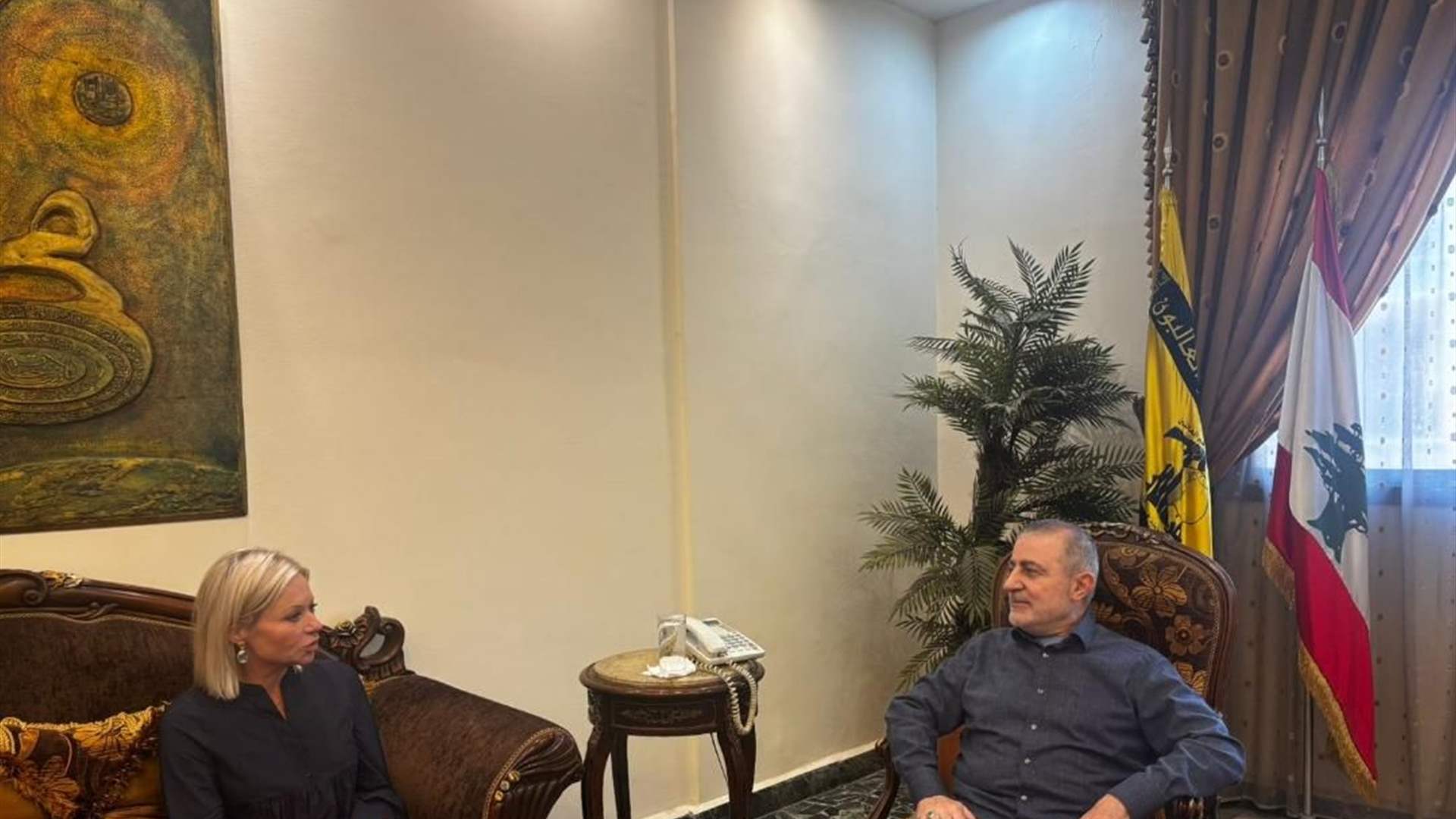 الحاج وفيق صفا اجتمع ببلاسخارت... بحث في القرار 1701 والتطورات الراهنة في الجنوب