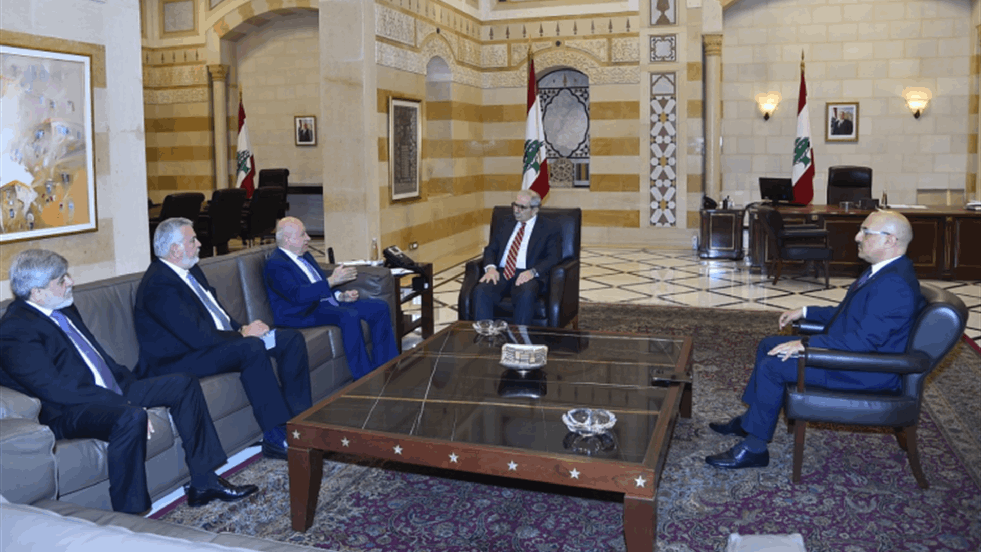 سلام إستقبل العريضي وعرض مع حيدر والنابلسي موضوع مسح أضرار العدوان على لبنان