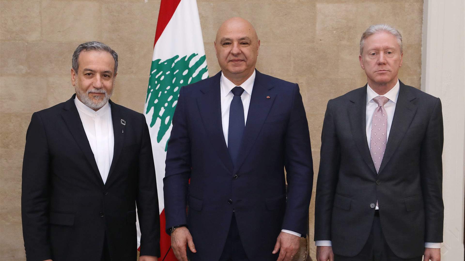 الرئيس عون استقبل وزير الخارجية الإيراني عباس عراقجي في قصر بعبدا بحضور وزير الخارجية اللبناني يوسف رجي