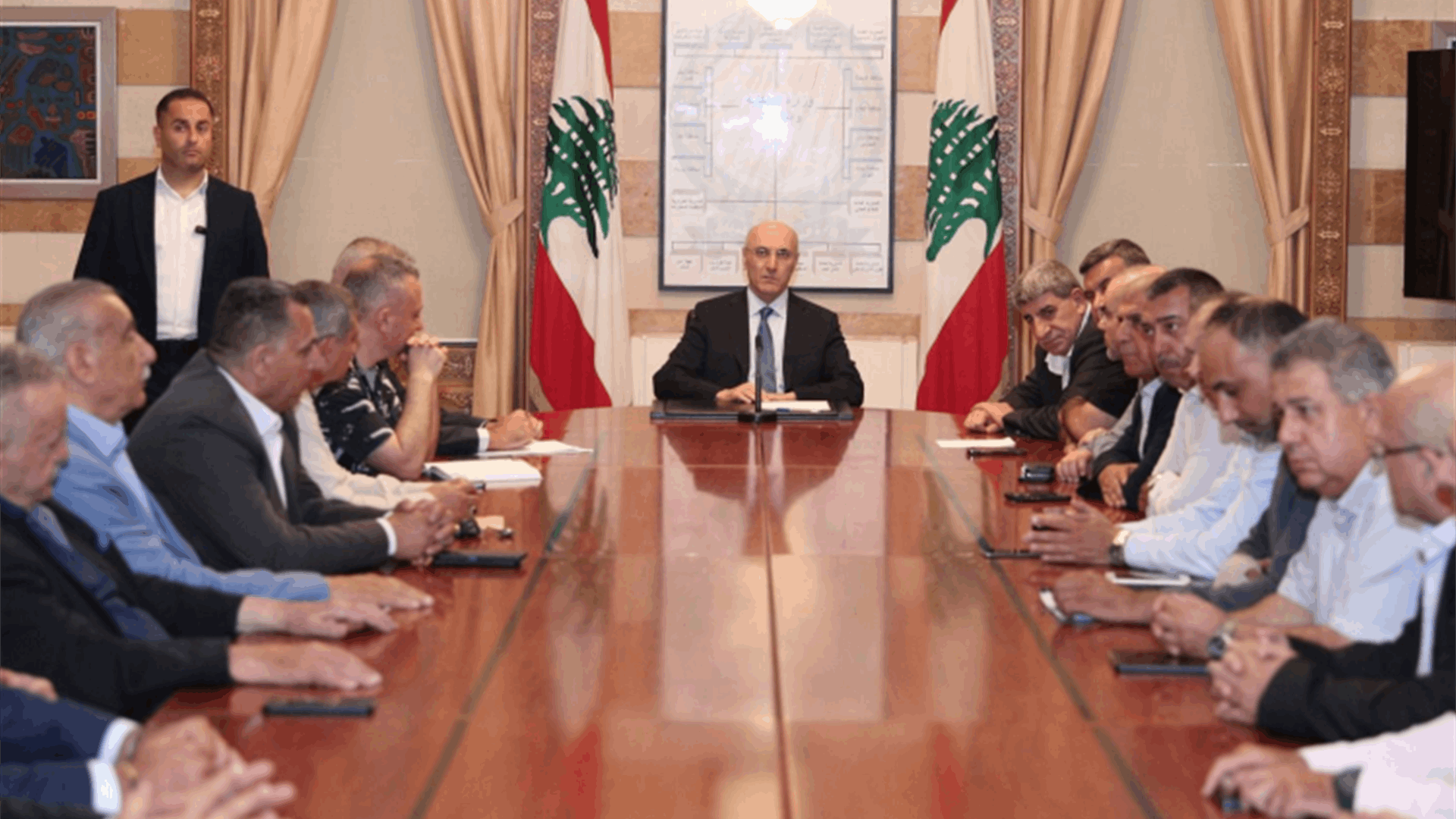 وزير الداخلية إستقبل الجميل والبعريني واطلع من إتحاد النقل البري على مطالب القطاع