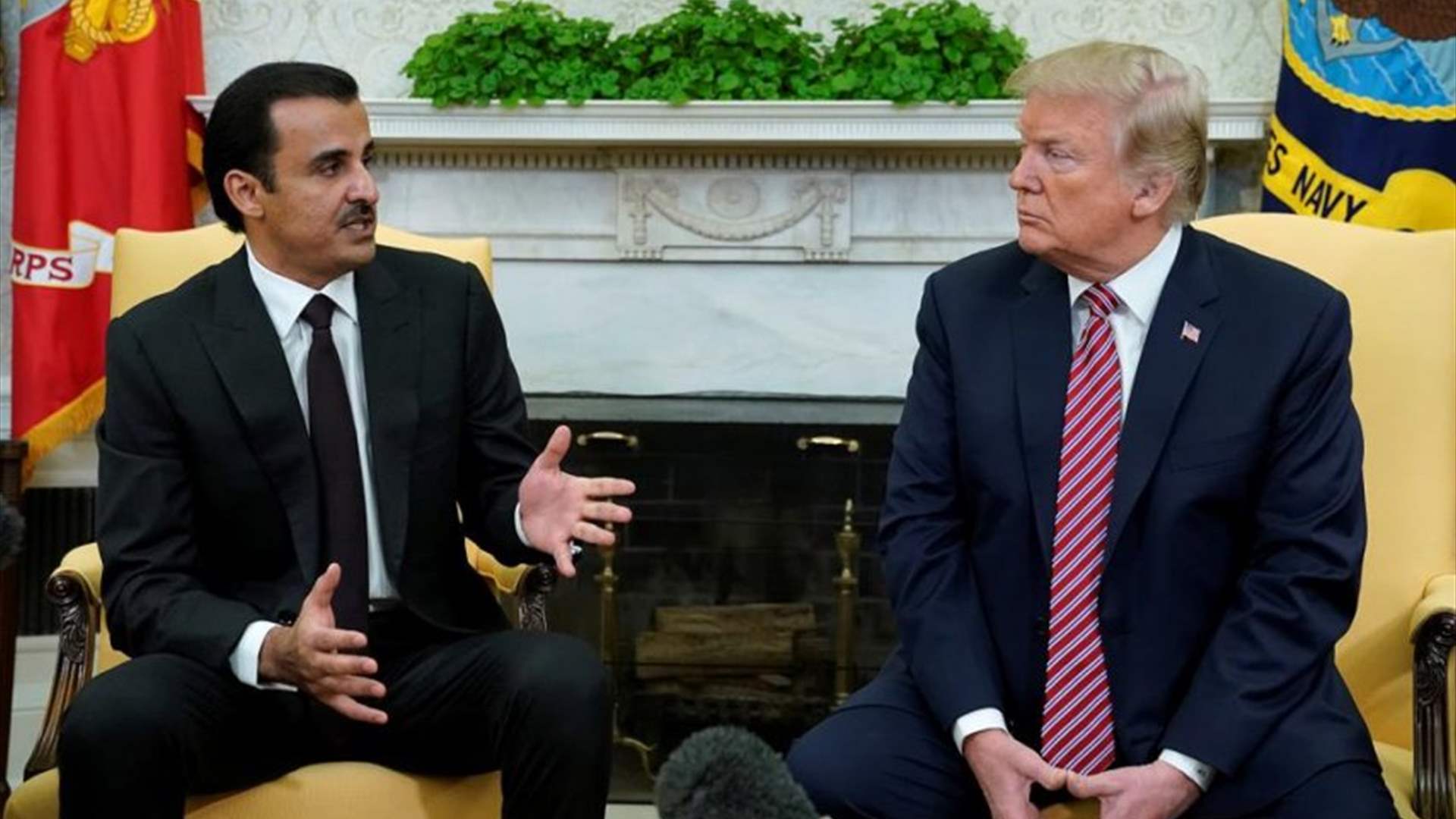 بحثٌ بين أمير قطر والرئيس الأميركيّ في مستجدات الأوضاع في المنطقة
