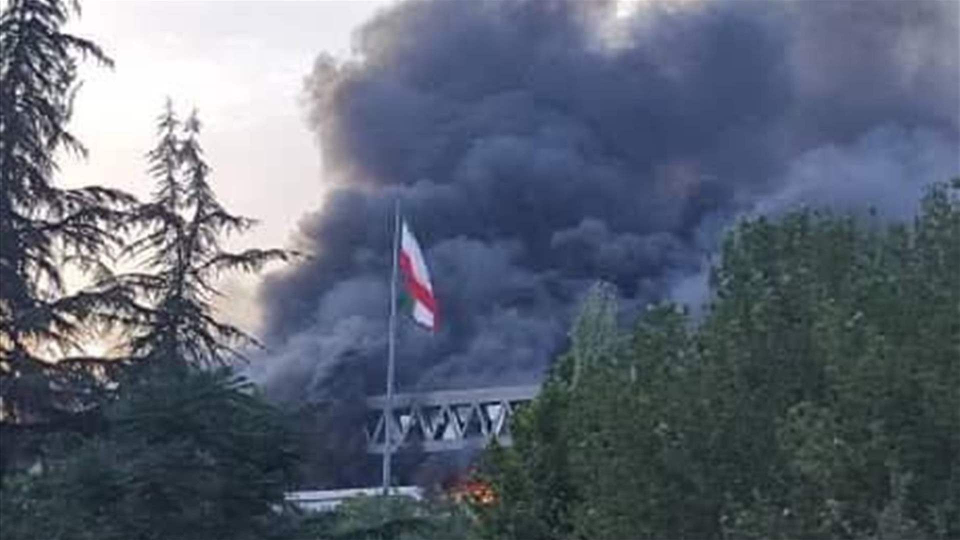 Fire erupts at strike-damaged Iran state TV HQ