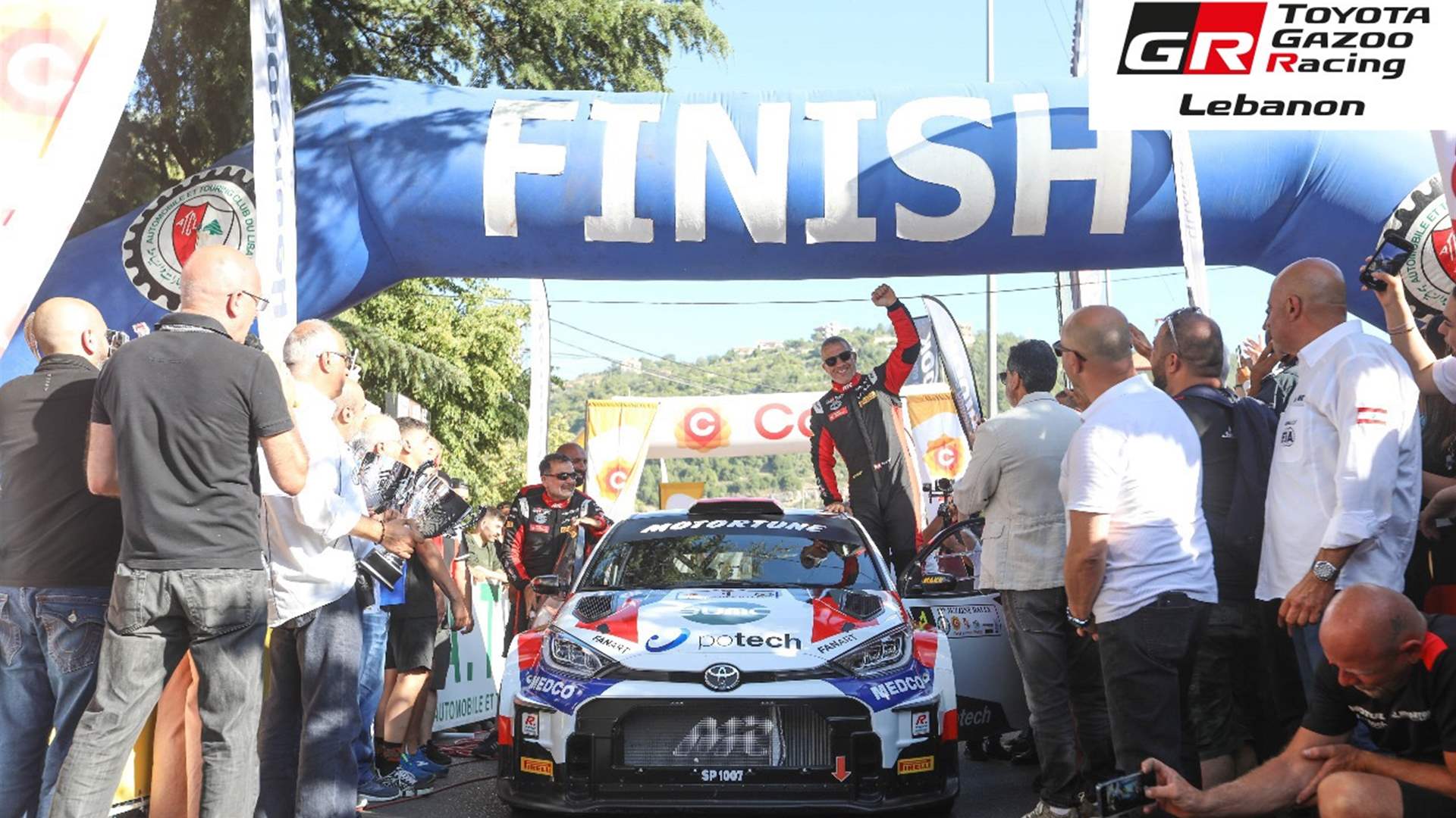 روجيه فغالي وجوزف مطر يهيمنان على رالي جزين في إنجاز يعكس قوة الشراكة مع TOYOTA GAZOO RACING LEBANON