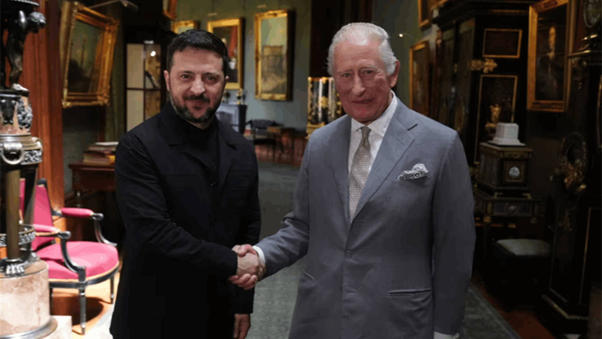 Ukraine&#39;s Zelensky meets King Charles on British visit