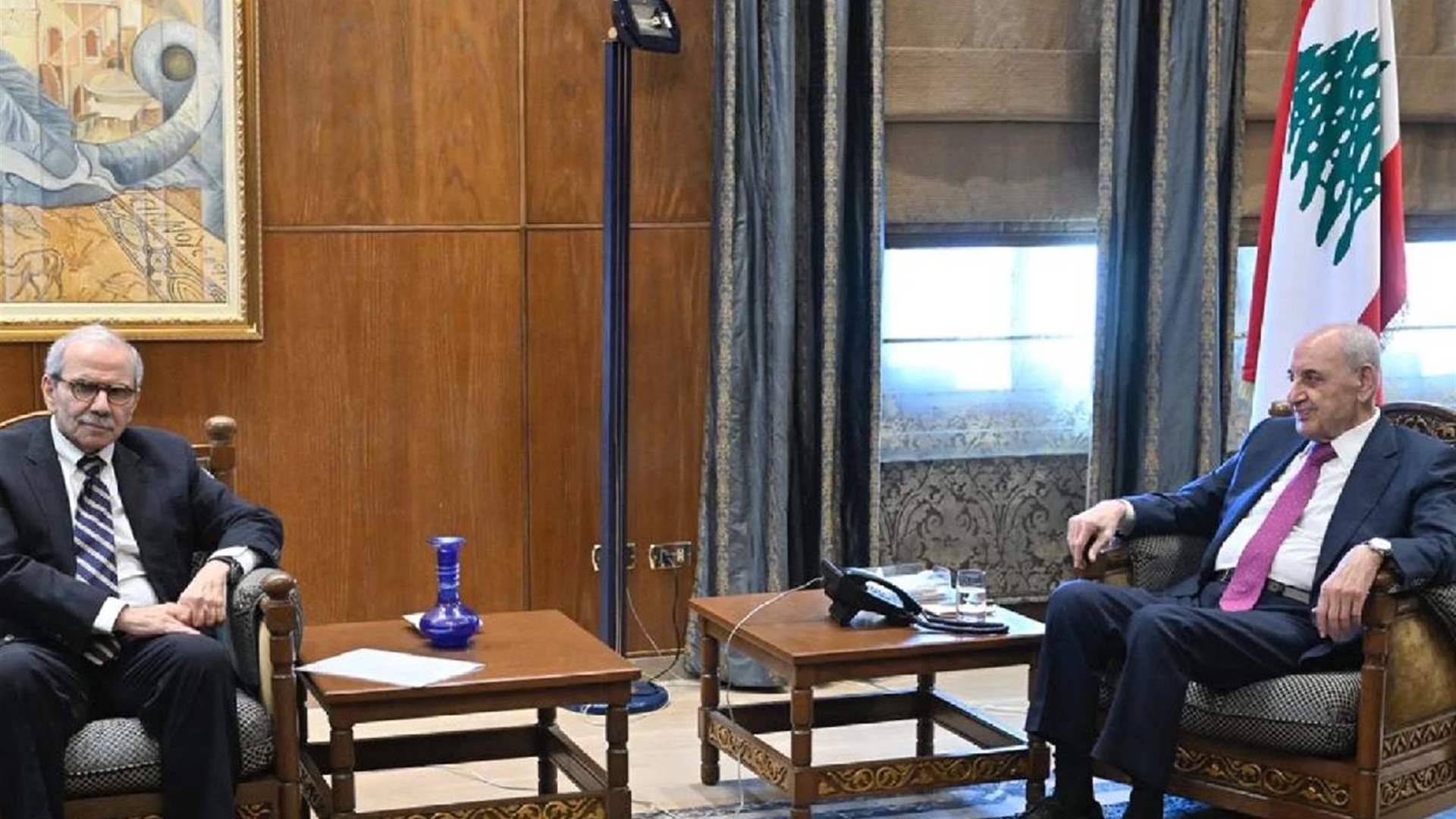 في عين التينة... ملف براك بين سلام وبري 