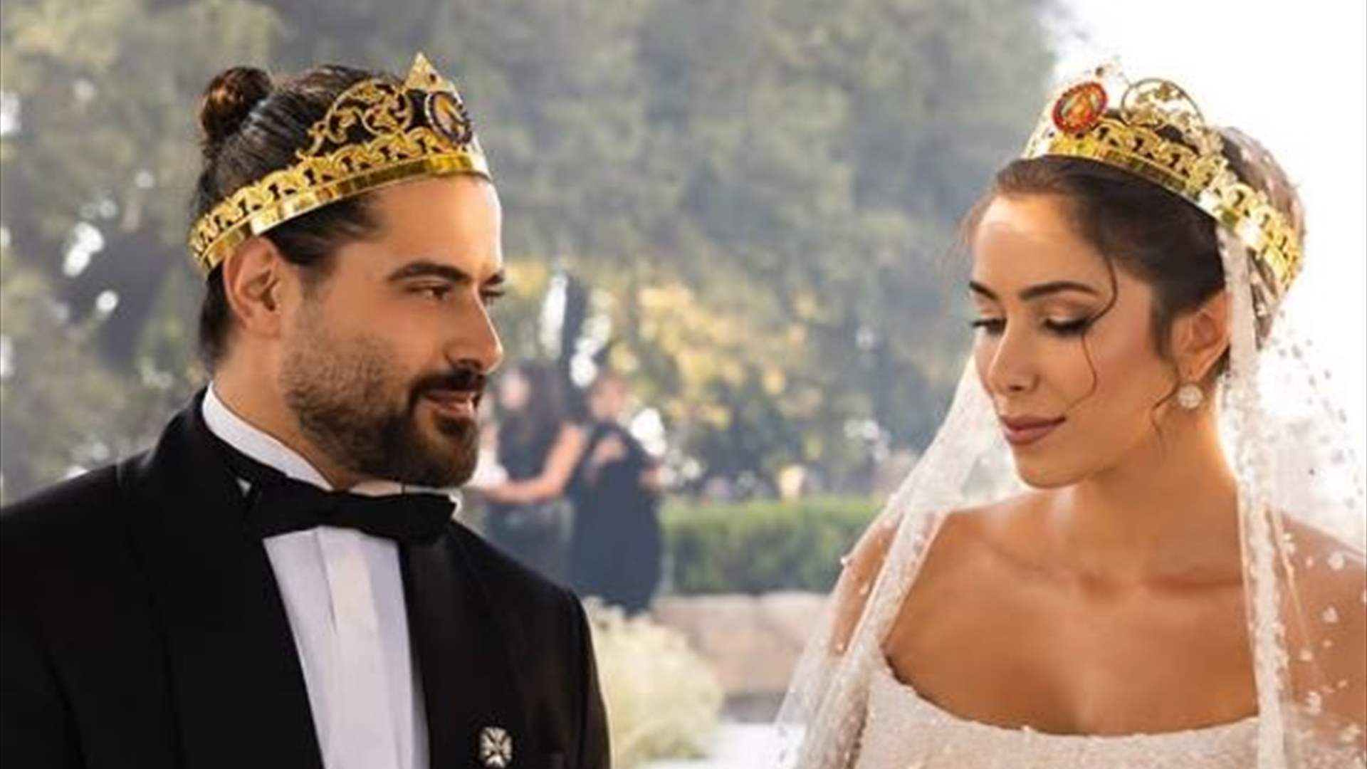 على أنغام أغنية &quot;حبيبي وبس&quot;... ناصيف زيتون ودانييلا رحمة يحتفلان بالذكرى السنوية الأولى لزواجهما (فيديو)