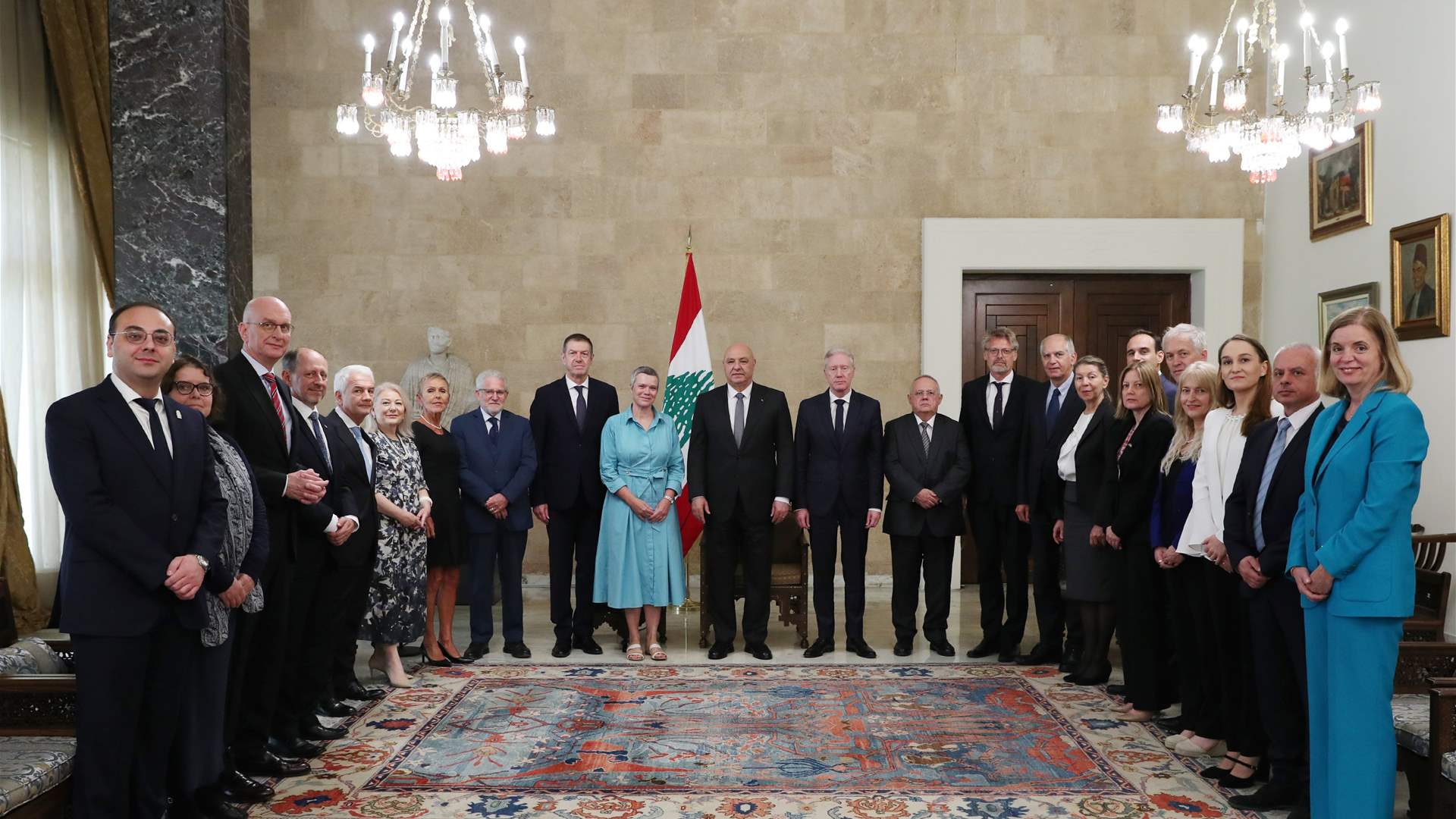 President Aoun urges EU support for army, economic recovery, and sovereignty restoration