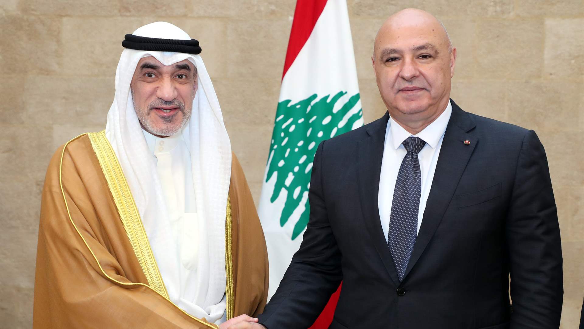 Kuwaiti interior minister from Baabda Palace: Kuwait stands by Lebanon in all circumstances