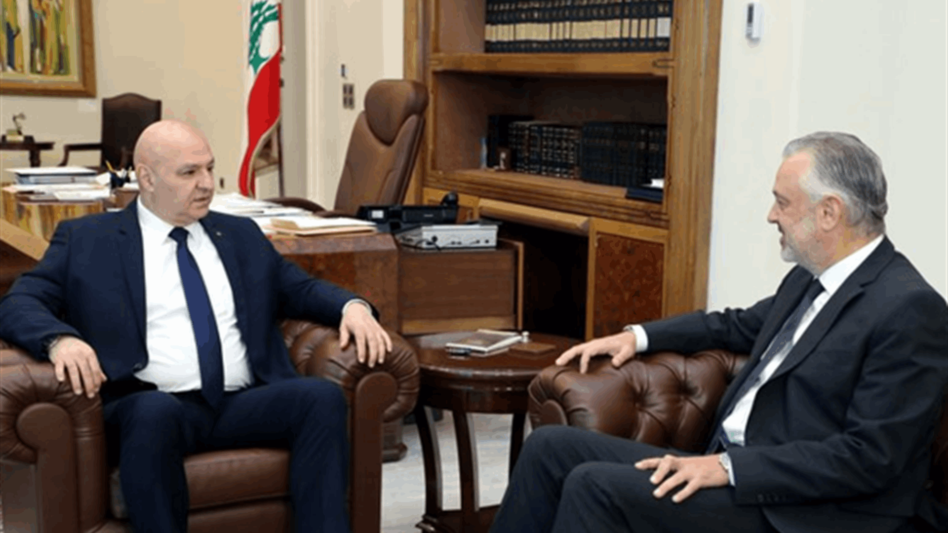 &quot;قانون الانتخابات النيابية&quot; في نقاش بين الرئيس عون وحبيش
