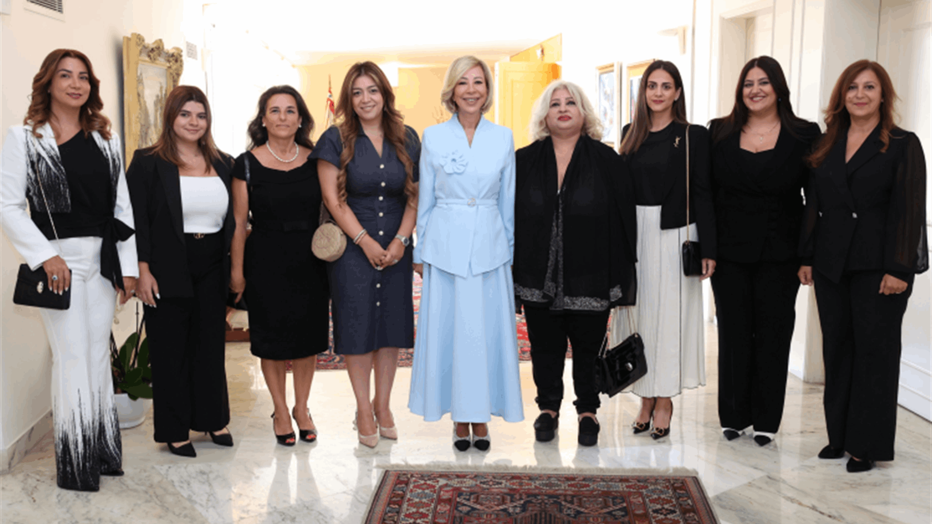 السيدة الأولى عرضت مع لجنة شؤون المرأة في بطريركية الكاثوليك سبل التعاون لتمكين النساء وتعزيز دورهن في المجتمع