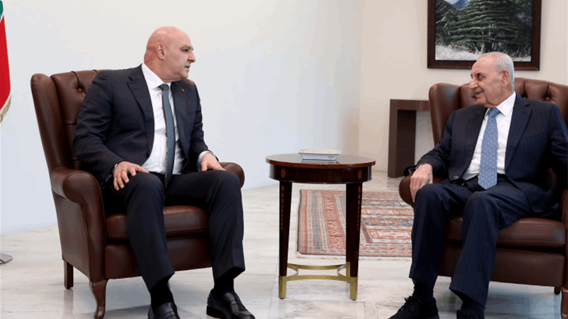 Lebanon&#39;s President Joseph Aoun meets Speaker Nabih Berri 