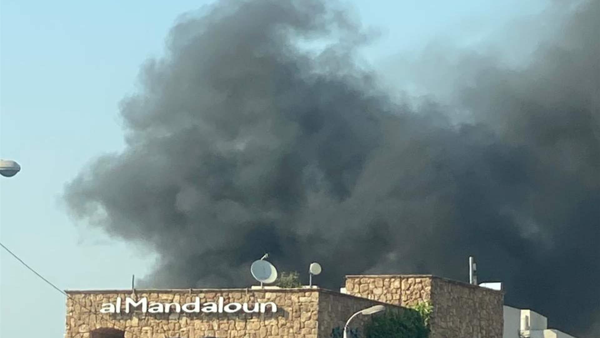 احتراق يخت في مرفأ ضبية