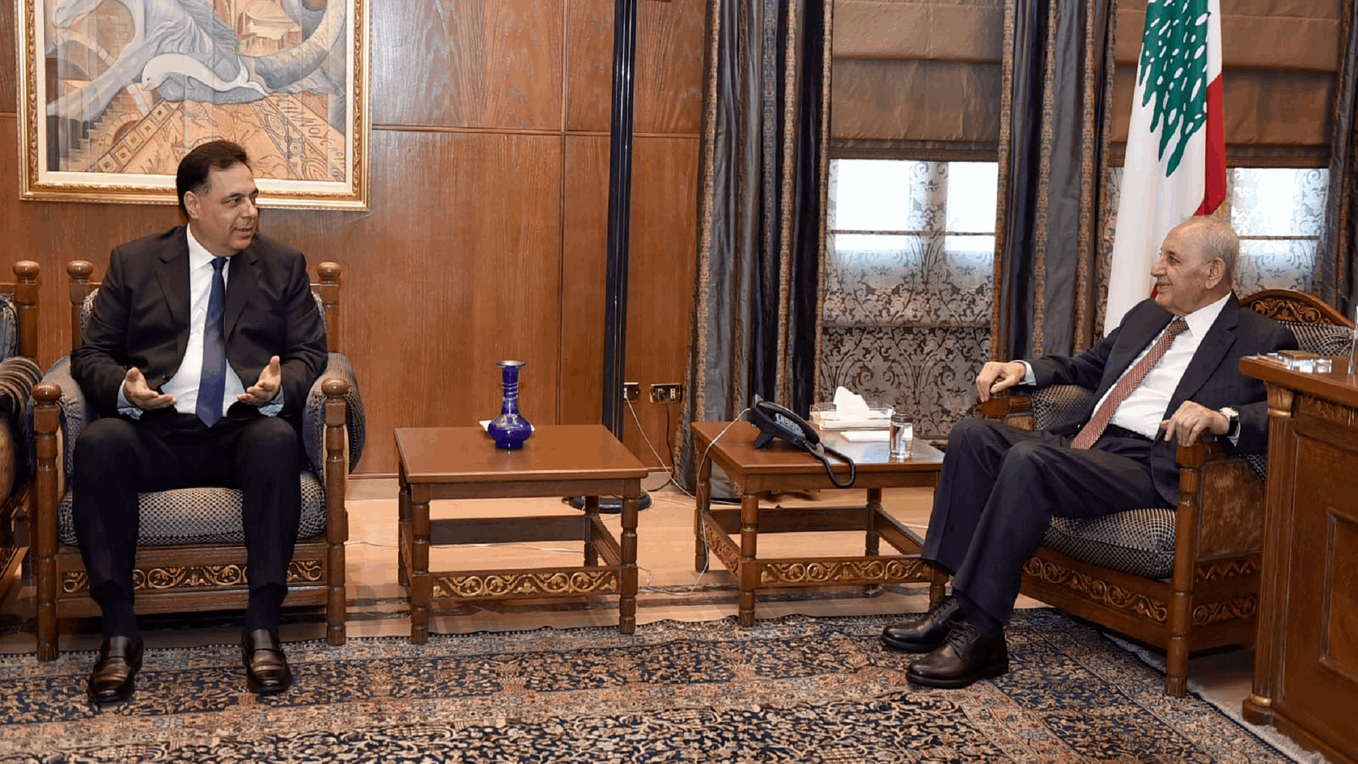 Speaker Berri holds meetings in Ain al-Tineh, calls for joint parliamentary session