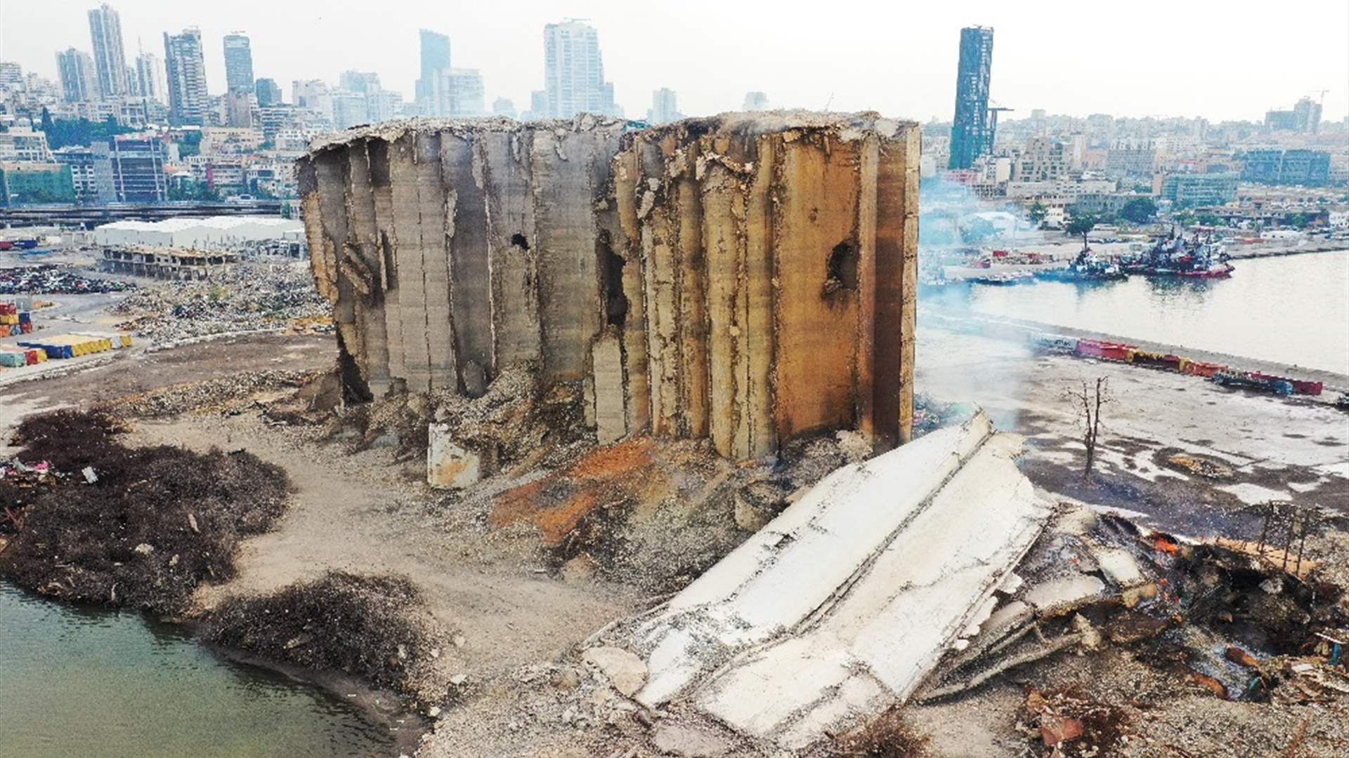 Culture Minister signs decision to list Beirut Port silos as historic site