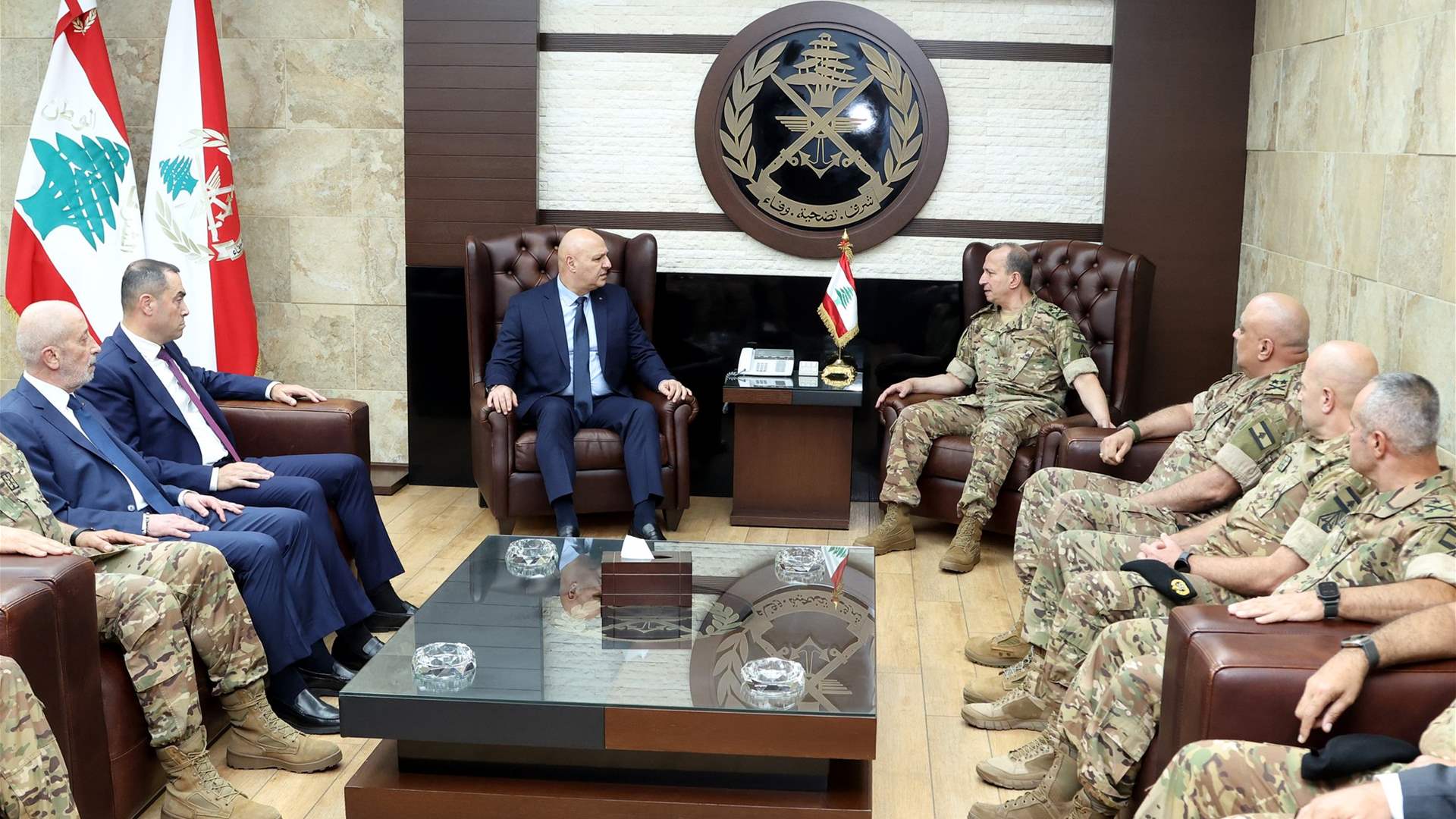President Aoun offers condolences in Yarze for Wadi Zibqin victims, visits wounded soldier